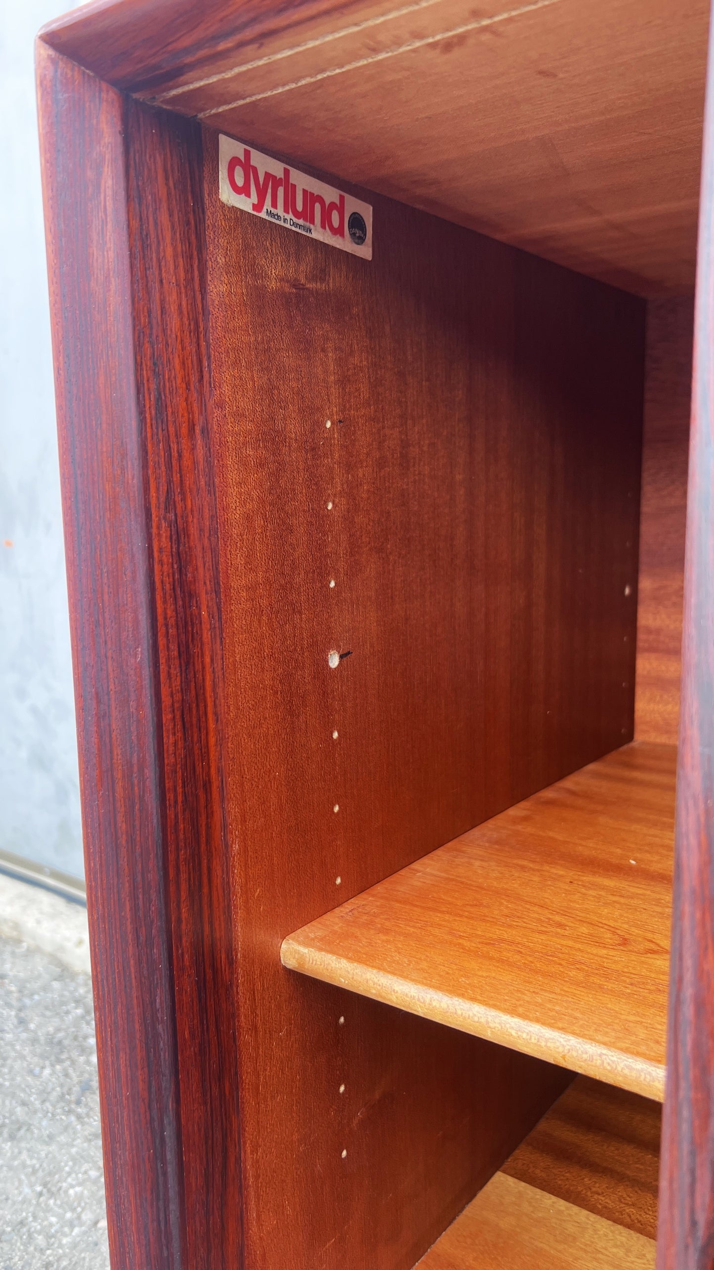 REFINISHED Danish Mid Century Modern Rosewood Sideboard by A.Vodder for Dyrlund 86.5"