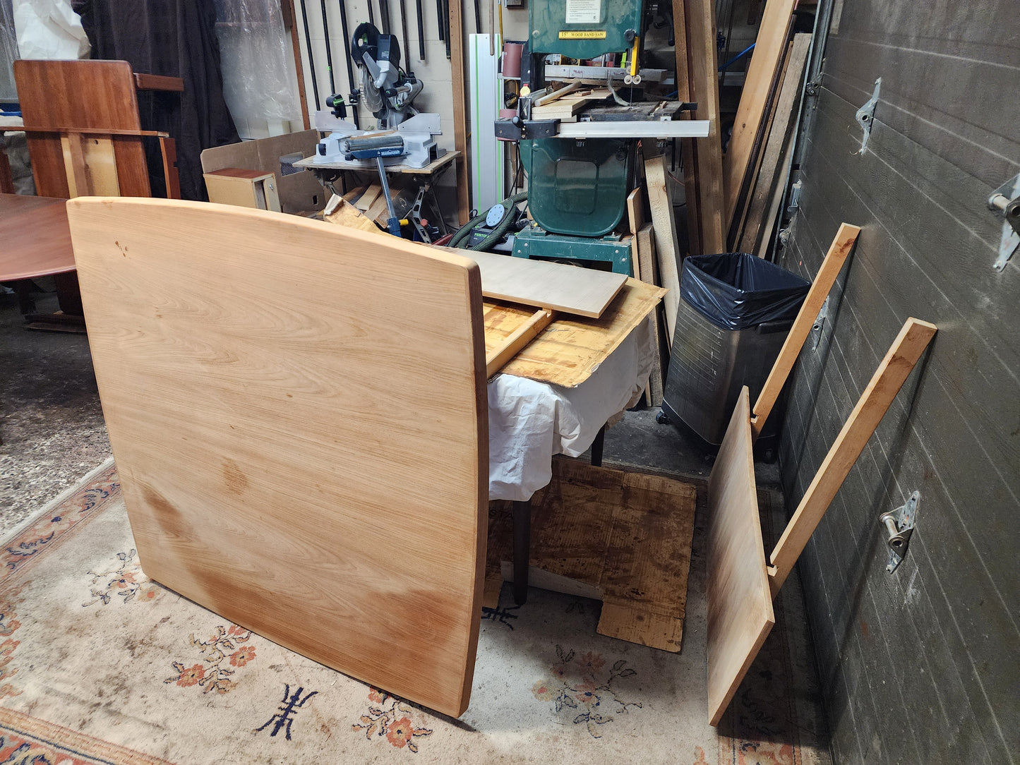 REFINISHED Danish Mid Century Modern Teak Table Draw Leaf 45" - 75"