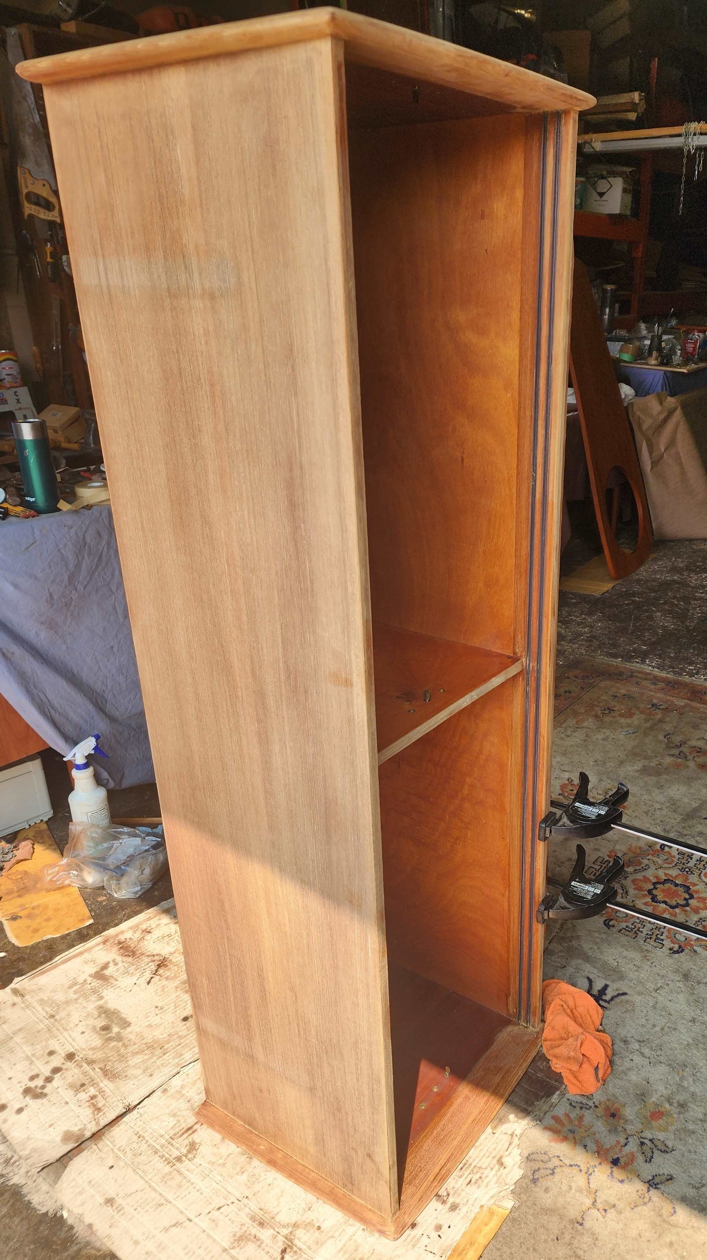 On Hold***REFINISHED Mid Century Teak Sideboard Buffet TV Media Console by R.Huber 60" narrow