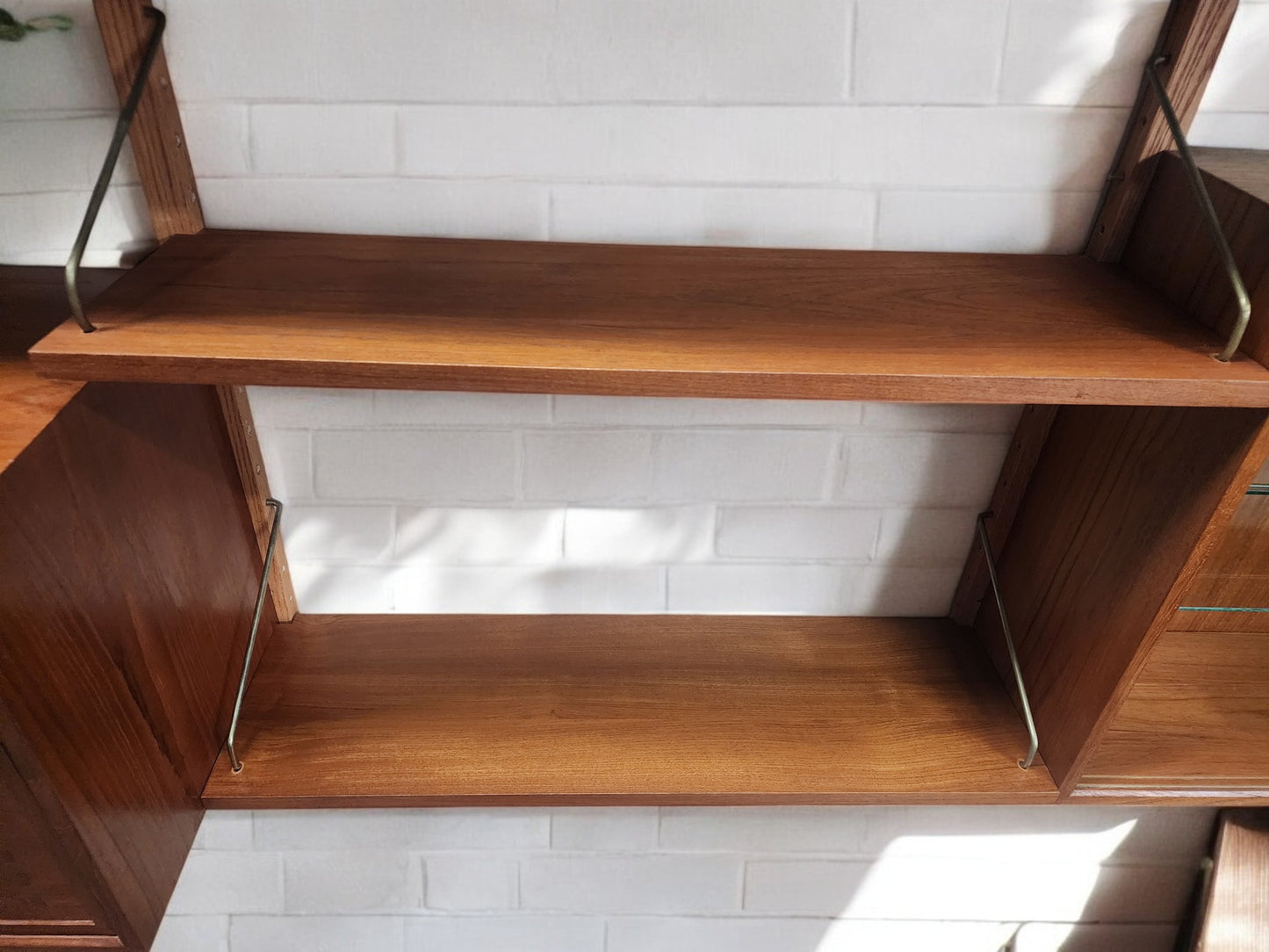 REFINISHED Danish MCM Teak Modular Wall Unit CADO by Poul Cadovius 3 sections