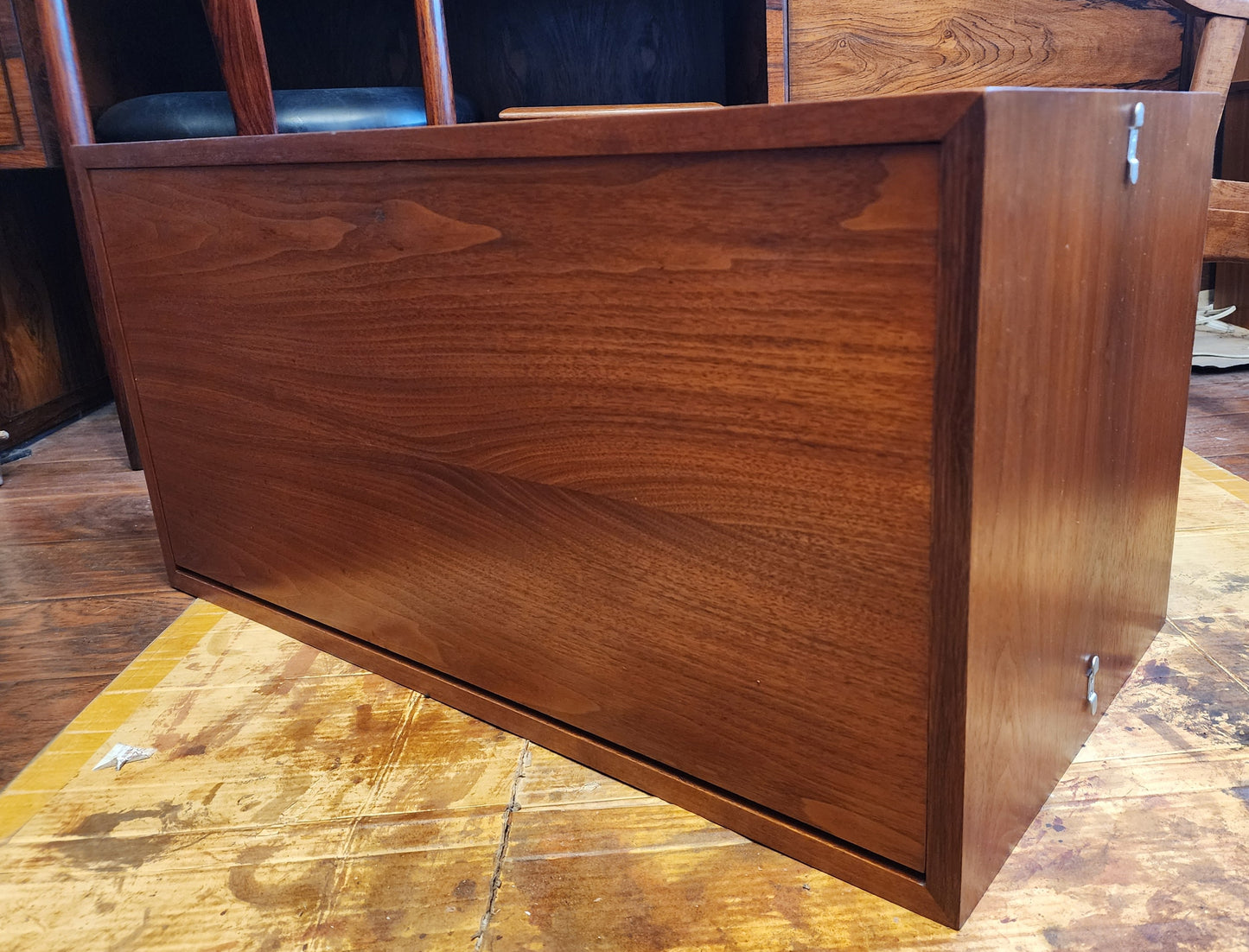 REFINISHED Mid Century Modern Free-Standing Teak Modular Wall Unit by REFF, opt A