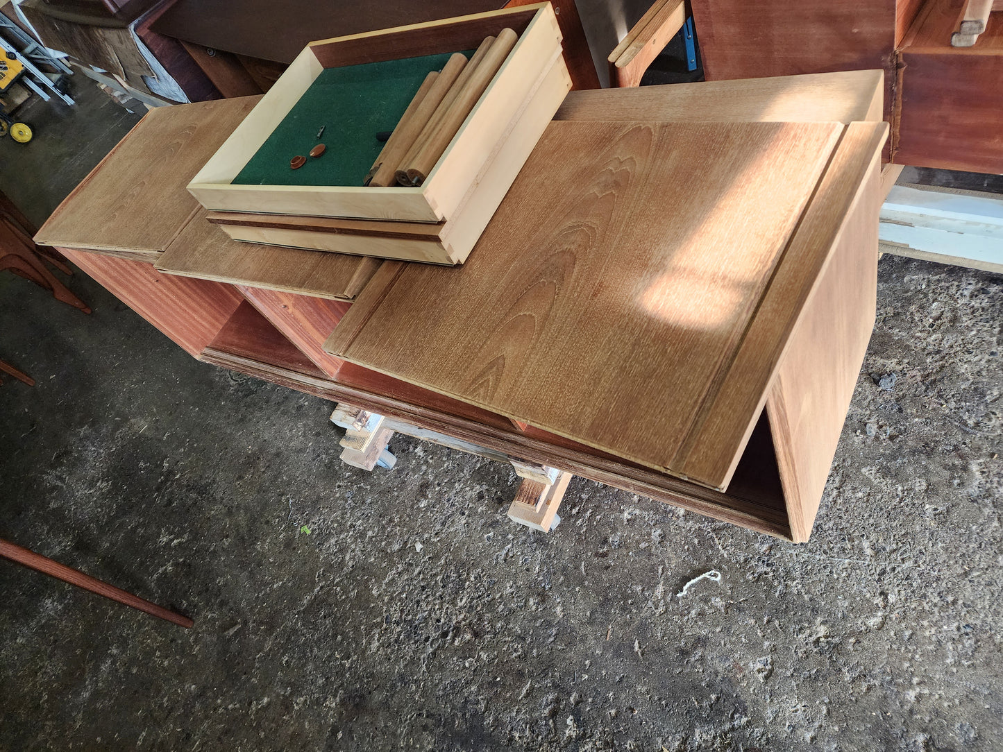REFINISHED Danish Mid Century Modern Teak Sideboard by E.W. Bach 65"