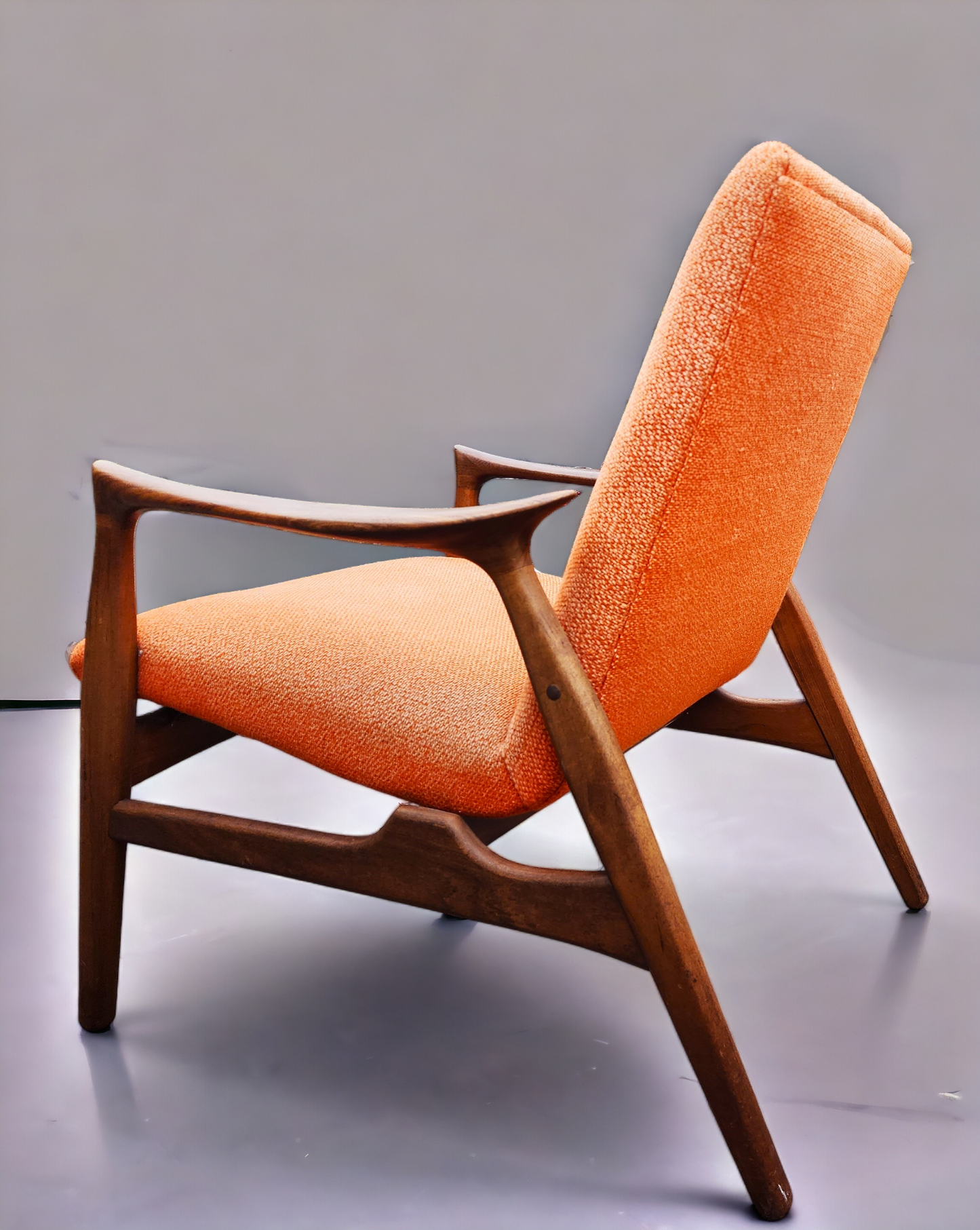 Will be REFINISHED REUPHOLSTERED Danish MCM Teak Sofa & Lounge Chair by Arne Hovmand-Olsen