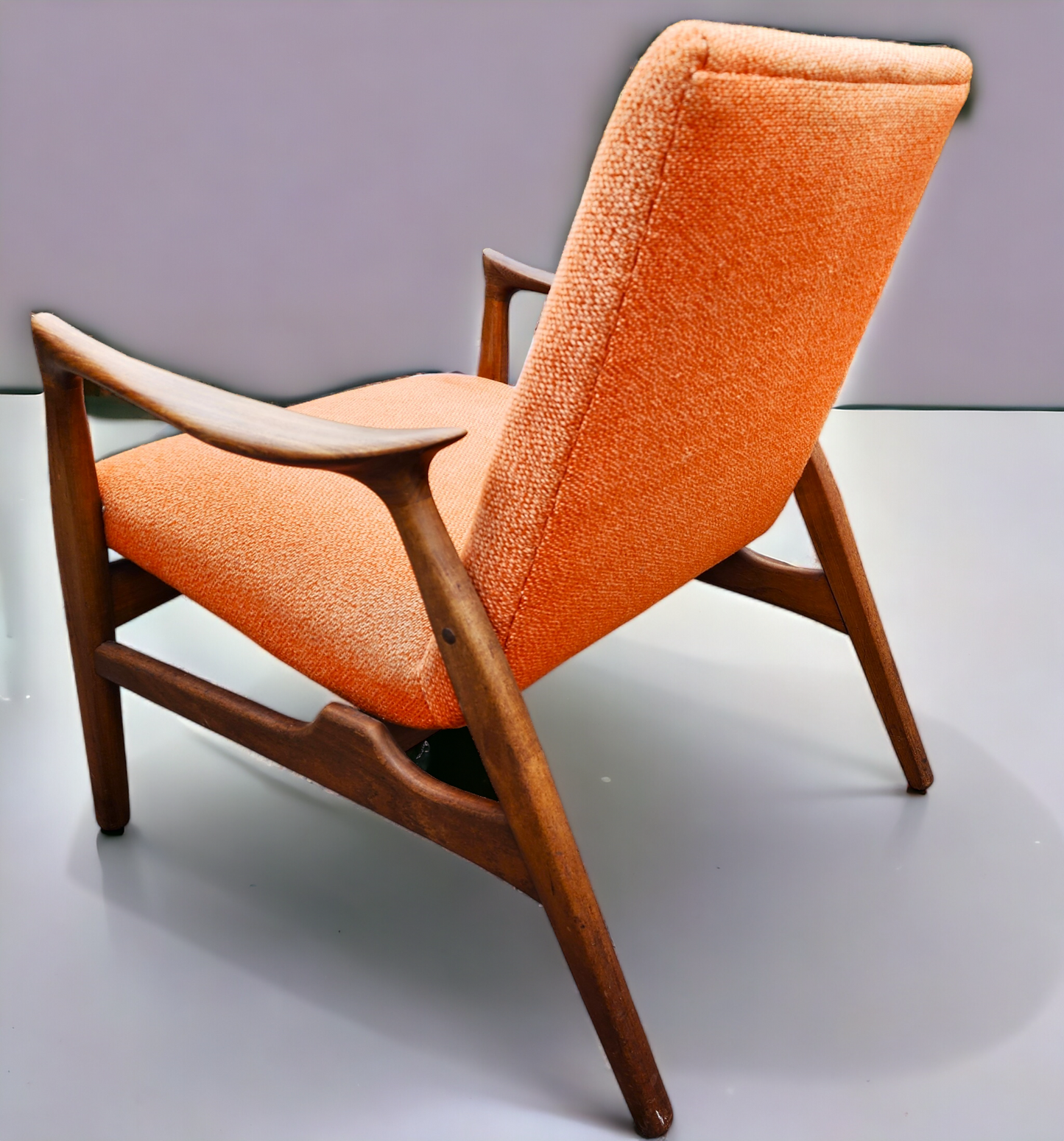 Will be REFINISHED REUPHOLSTERED Danish MCM Teak Sofa & Lounge Chair by Arne Hovmand-Olsen