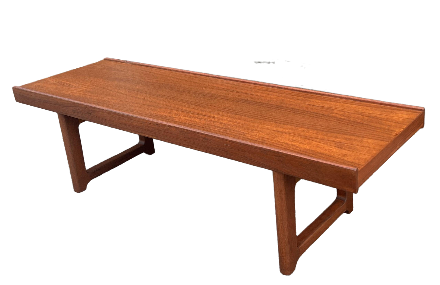 REFINISHED Mid Century Modern Torbjørn Afdal for Bruksbo "Krobo" Teak Coffee Table or Bench