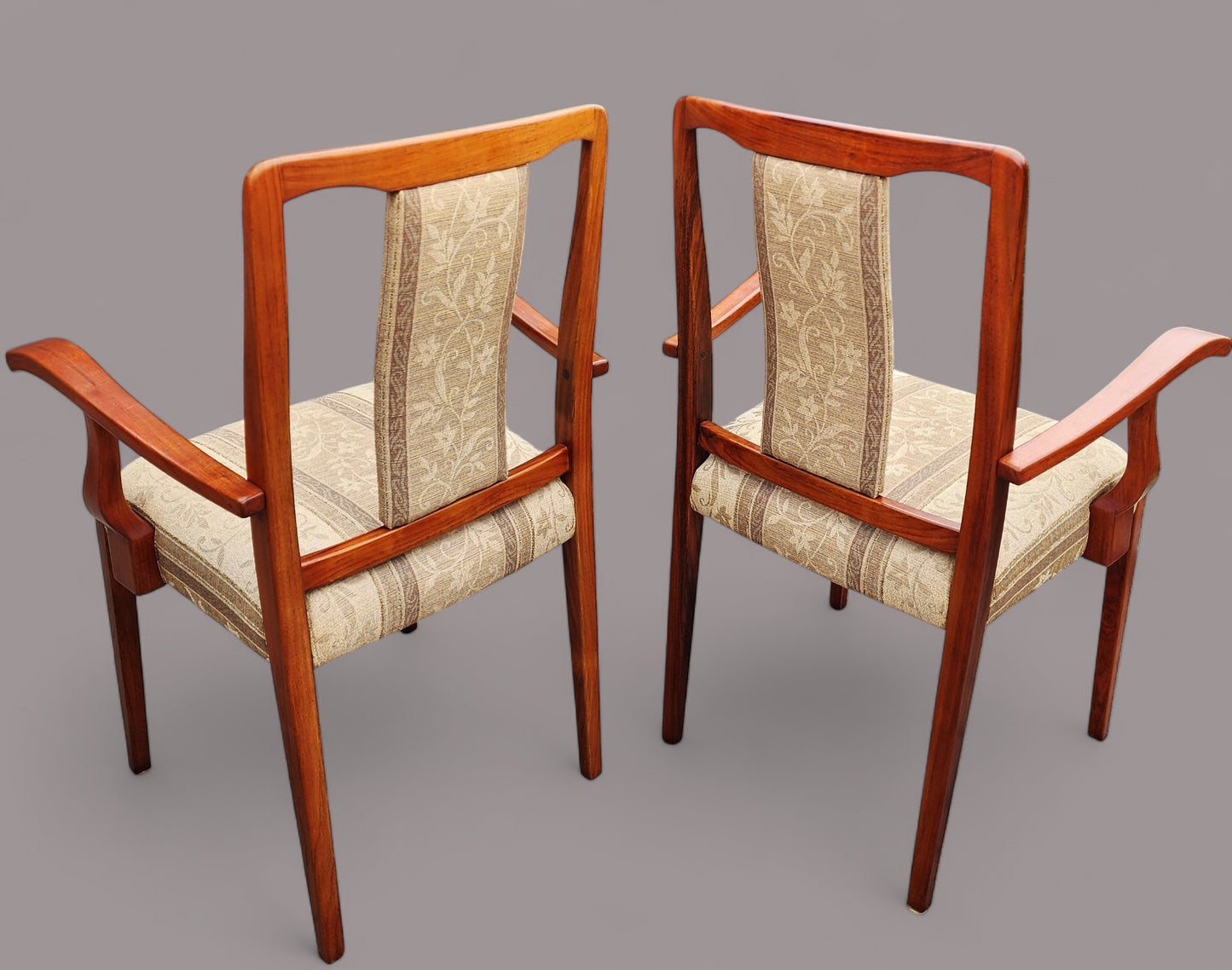 2 Scandinavian Mid Century Modern Rosewood Armchairs