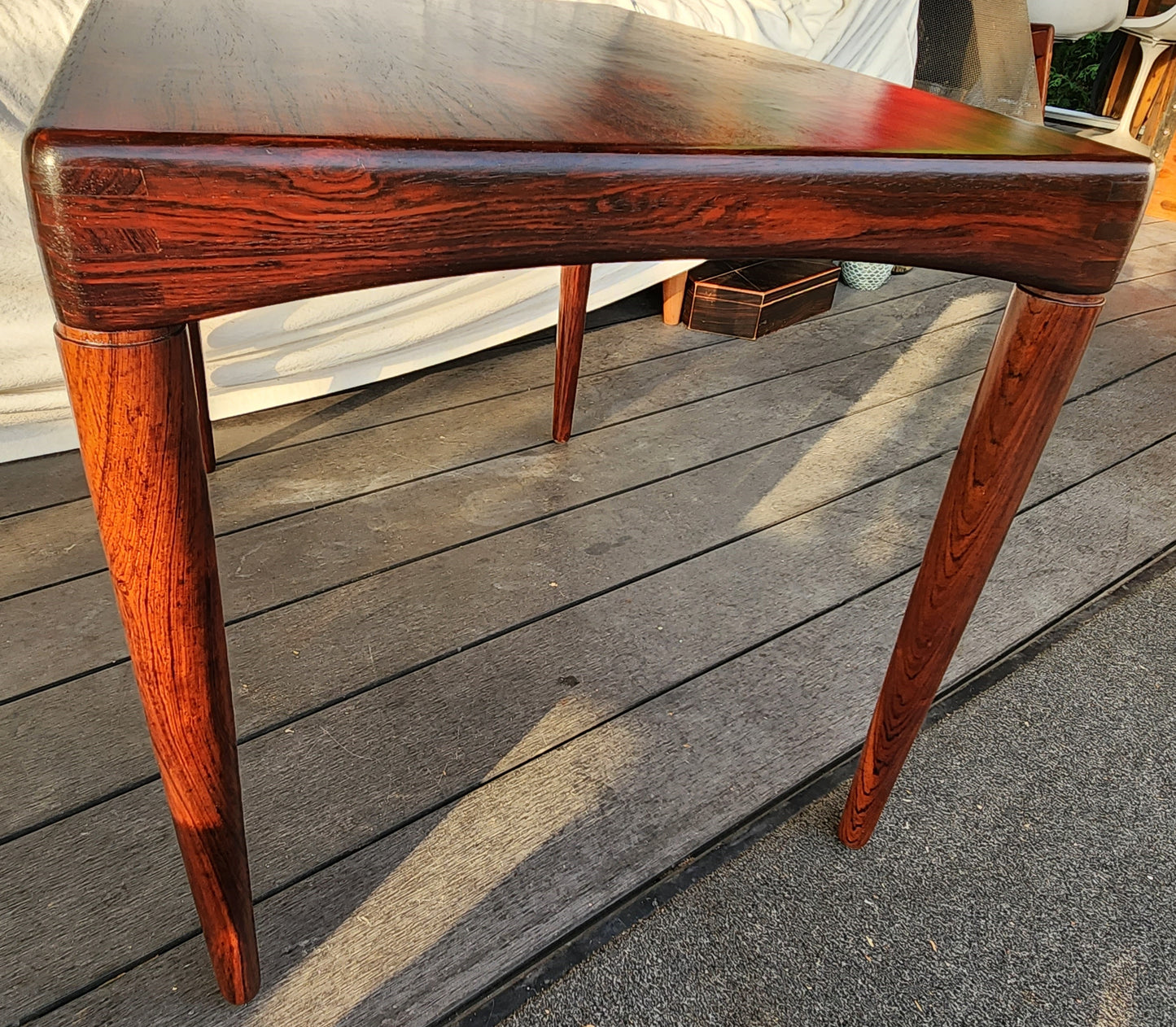REFINISHED Danish Mid Century Modern Rosewood Coffee or Accent Table by H.W. Klein for Bramin