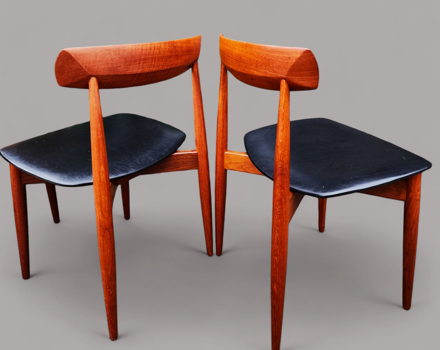 6 REFINISHED Danish MCM Teak Chairs by H.W. Klein for Bramin, REUPHOLSTERED