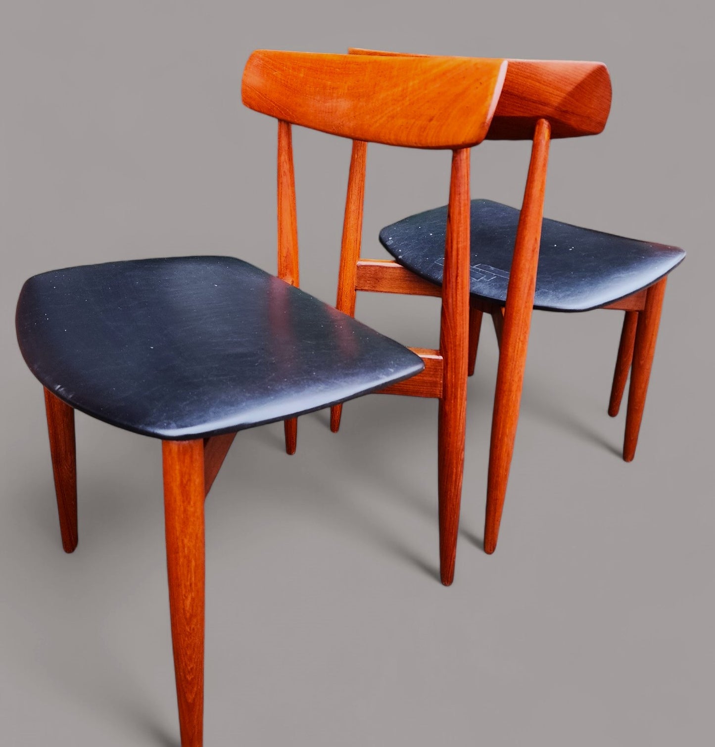 6 REFINISHED Danish MCM Teak Chairs by H.W. Klein for Bramin, REUPHOLSTERED