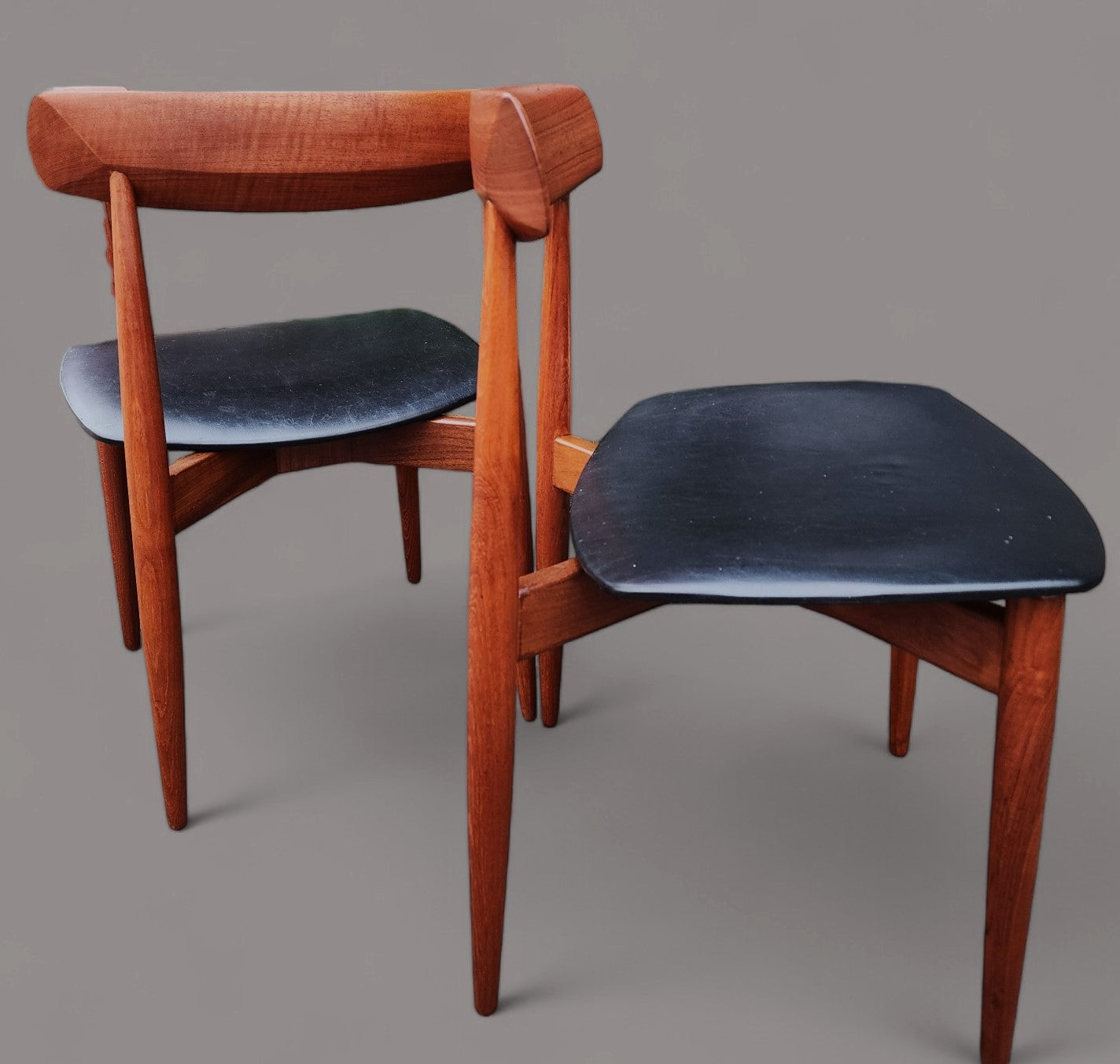 6 REFINISHED Danish MCM Teak Chairs by H.W. Klein for Bramin, REUPHOLSTERED