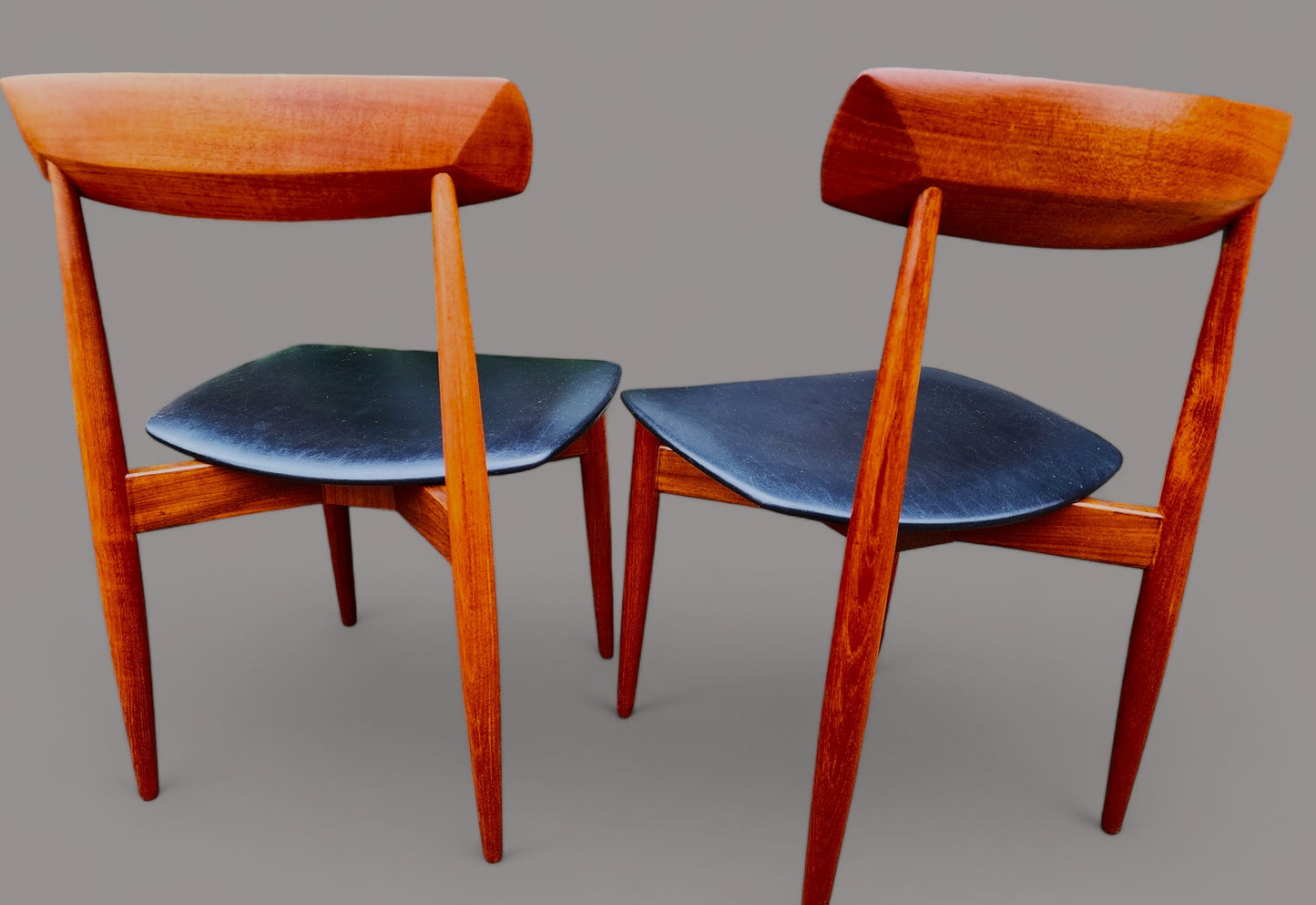 6 REFINISHED Danish MCM Teak Chairs by H.W. Klein for Bramin, REUPHOLSTERED
