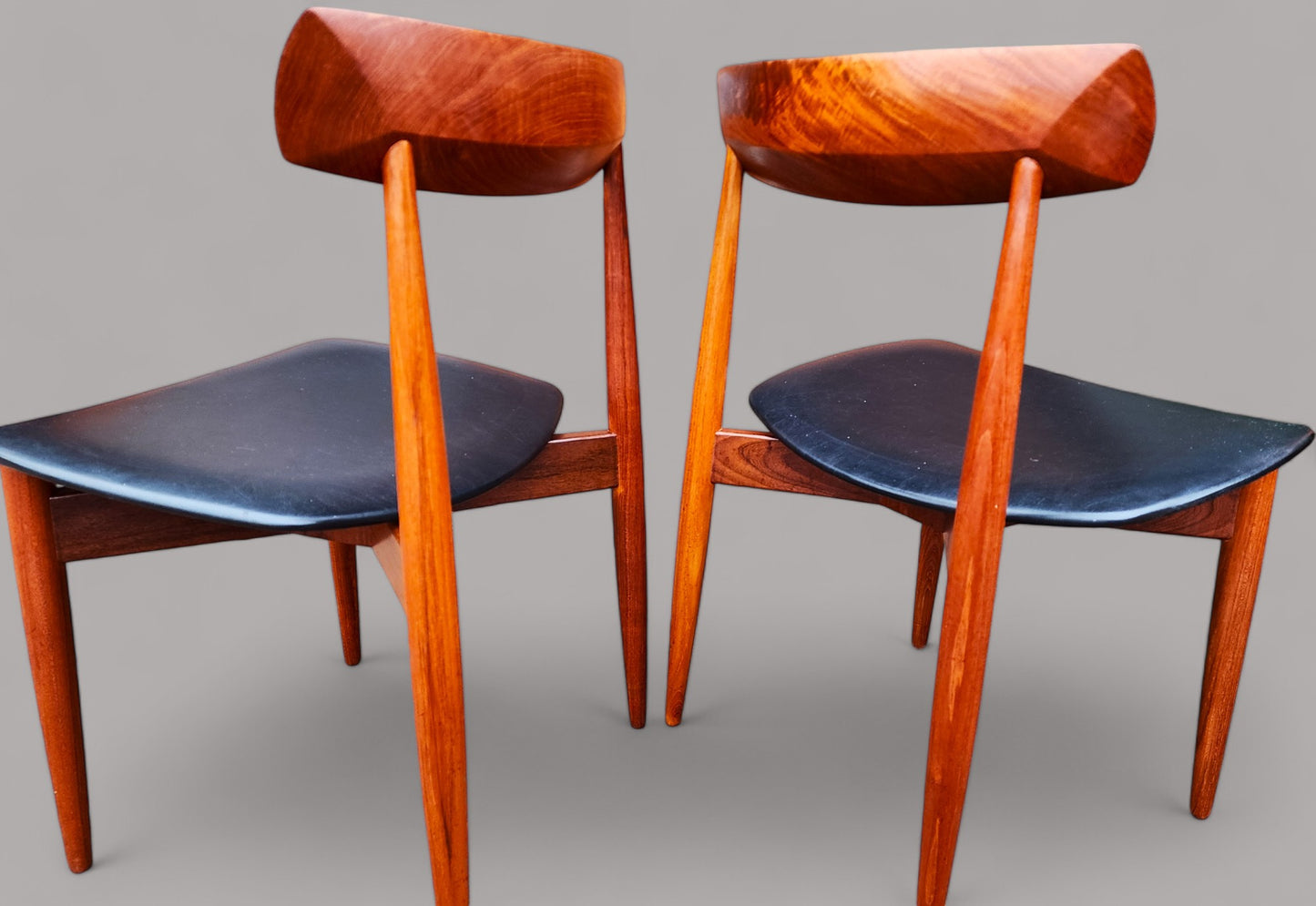 6 REFINISHED Danish MCM Teak Chairs by H.W. Klein for Bramin, REUPHOLSTERED