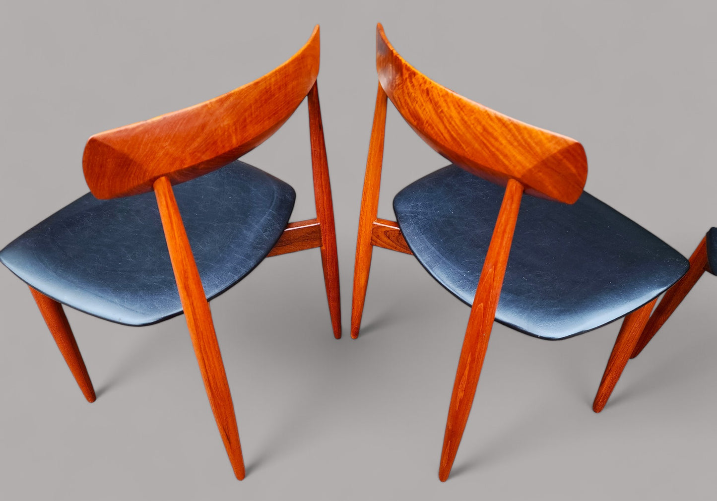 6 REFINISHED Danish MCM Teak Chairs by H.W. Klein for Bramin, REUPHOLSTERED