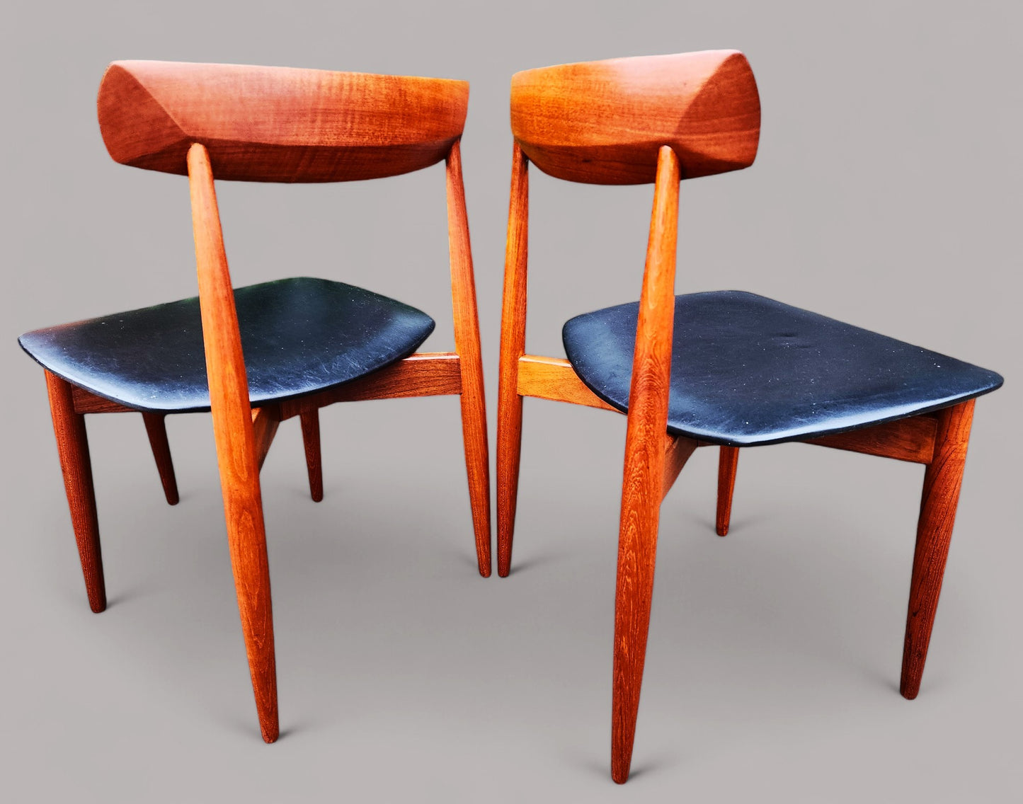 6 REFINISHED Danish MCM Teak Chairs by H.W. Klein for Bramin, REUPHOLSTERED