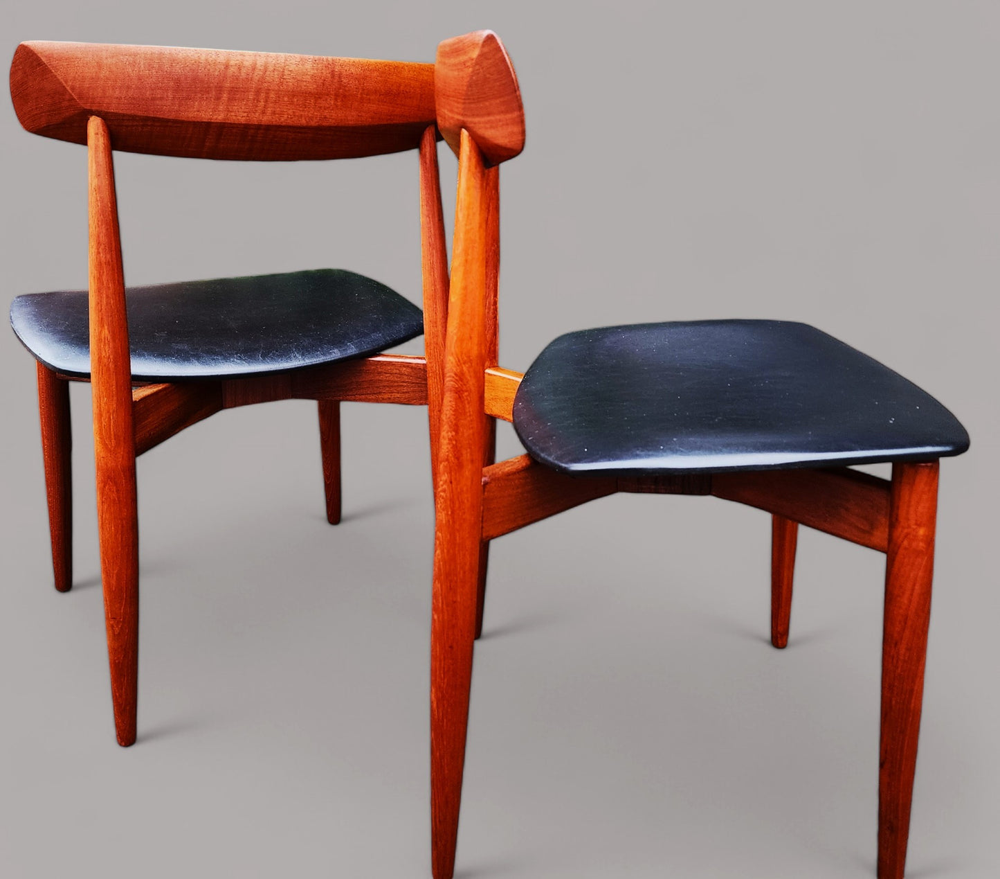 6 REFINISHED Danish MCM Teak Chairs by H.W. Klein for Bramin, REUPHOLSTERED