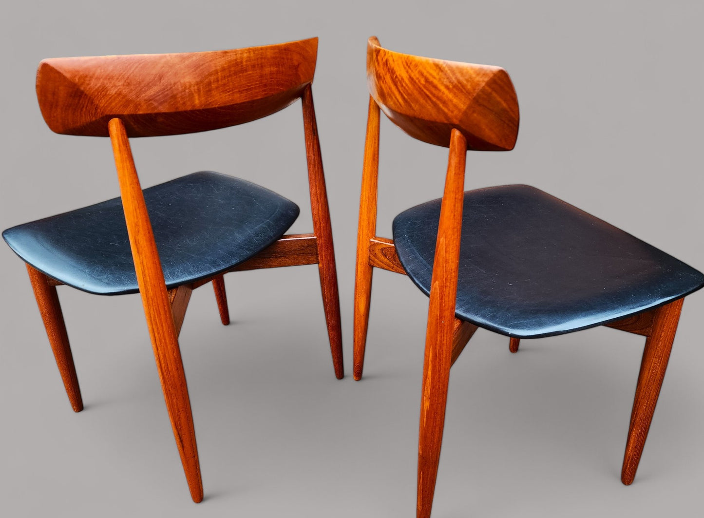 6 REFINISHED Danish MCM Teak Chairs by H.W. Klein for Bramin, REUPHOLSTERED
