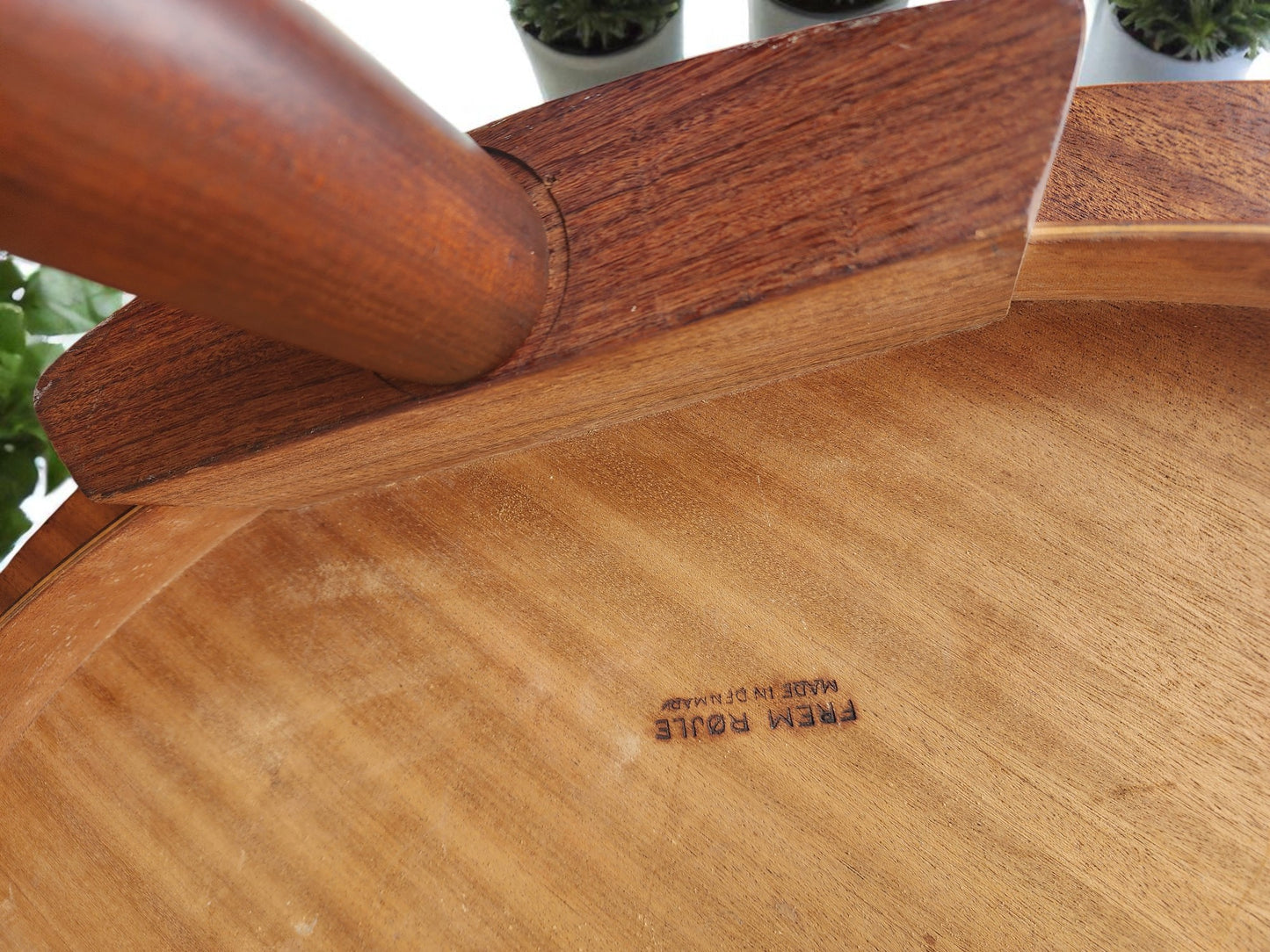 Danish Mid Century Modern ROUNDETTE Teak Table & 4 Chairs by Hans Olsen for Frem Rølje
