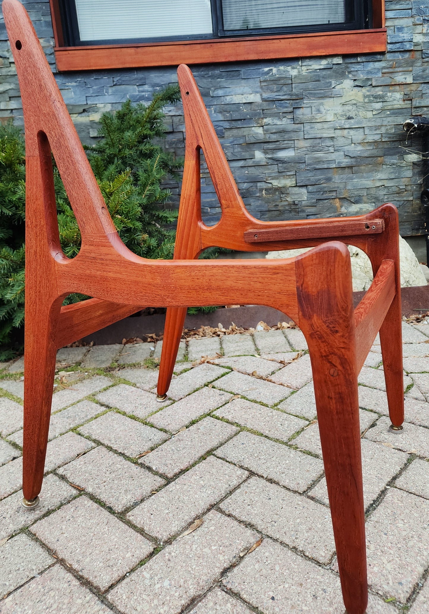 Choose Fabric***REFINISHED Danish Mid Century Modern Teak Chairs Swivel-Back by Arne Vodder