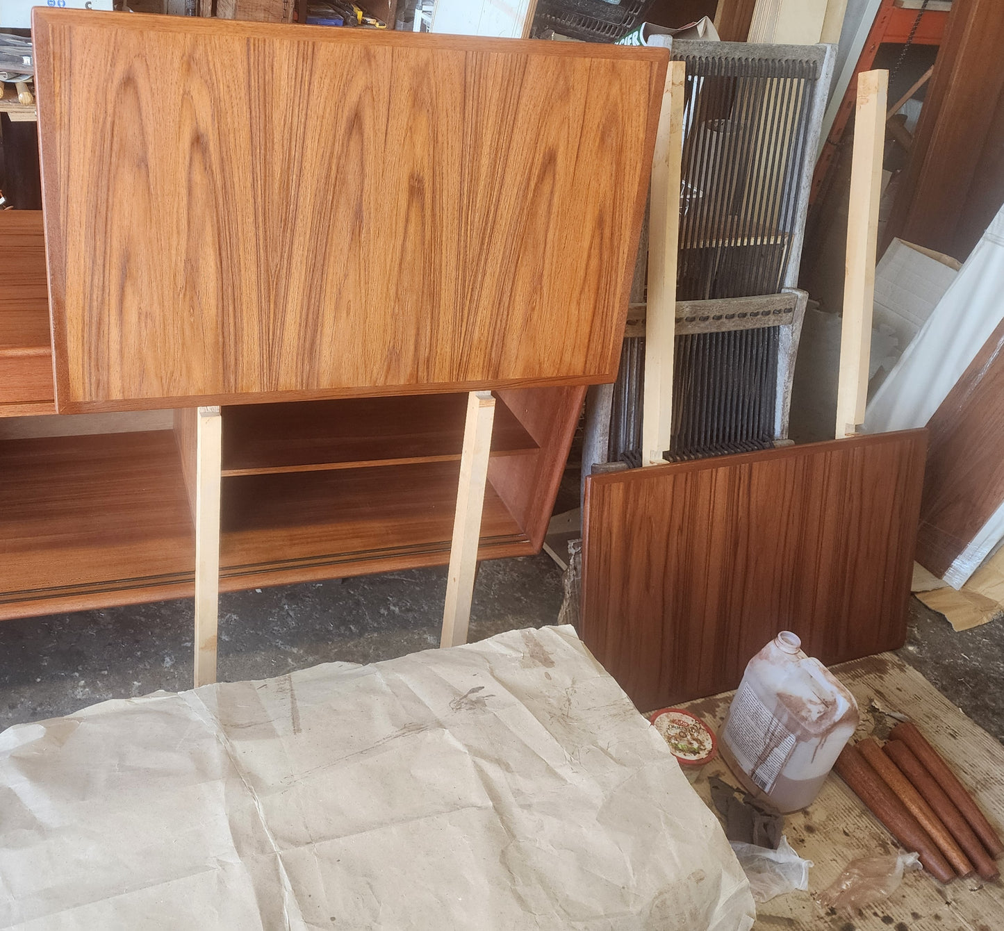 REFINISHED Danish MCM Teak Draw Leaf Table by H. Kjaernulf 51" - 89"