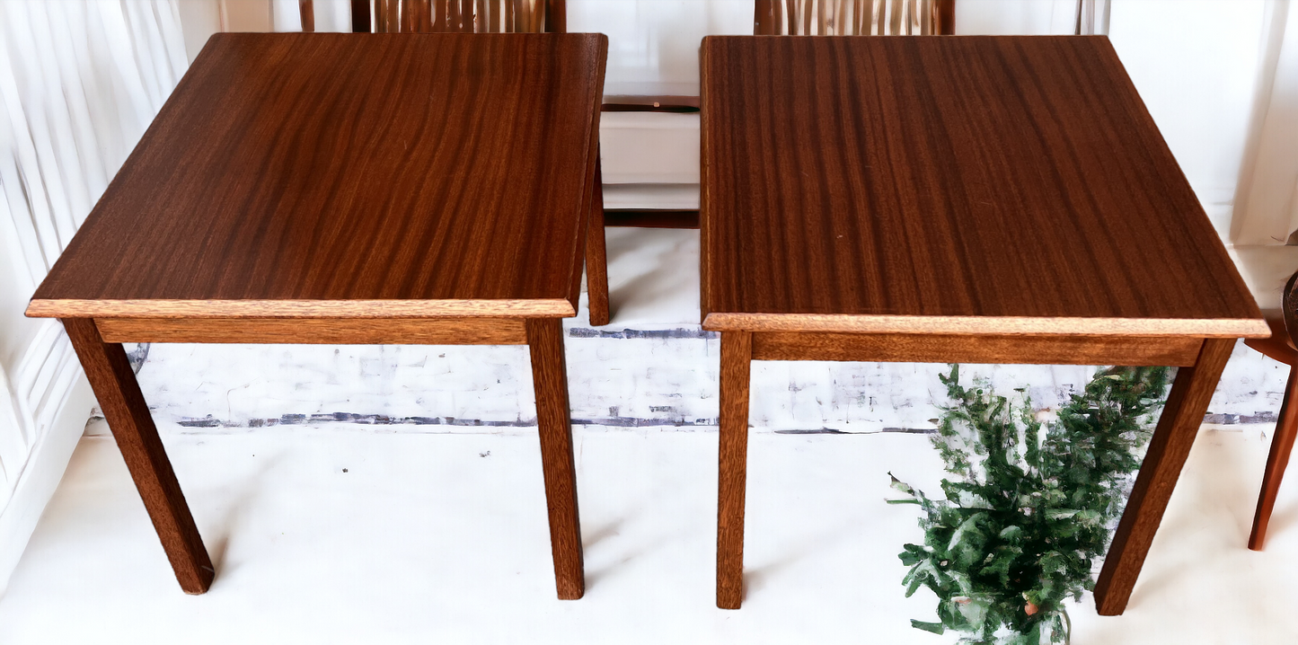 REFINISHED Set of Danish Mid Century Modern coffee table & 2 end tables
