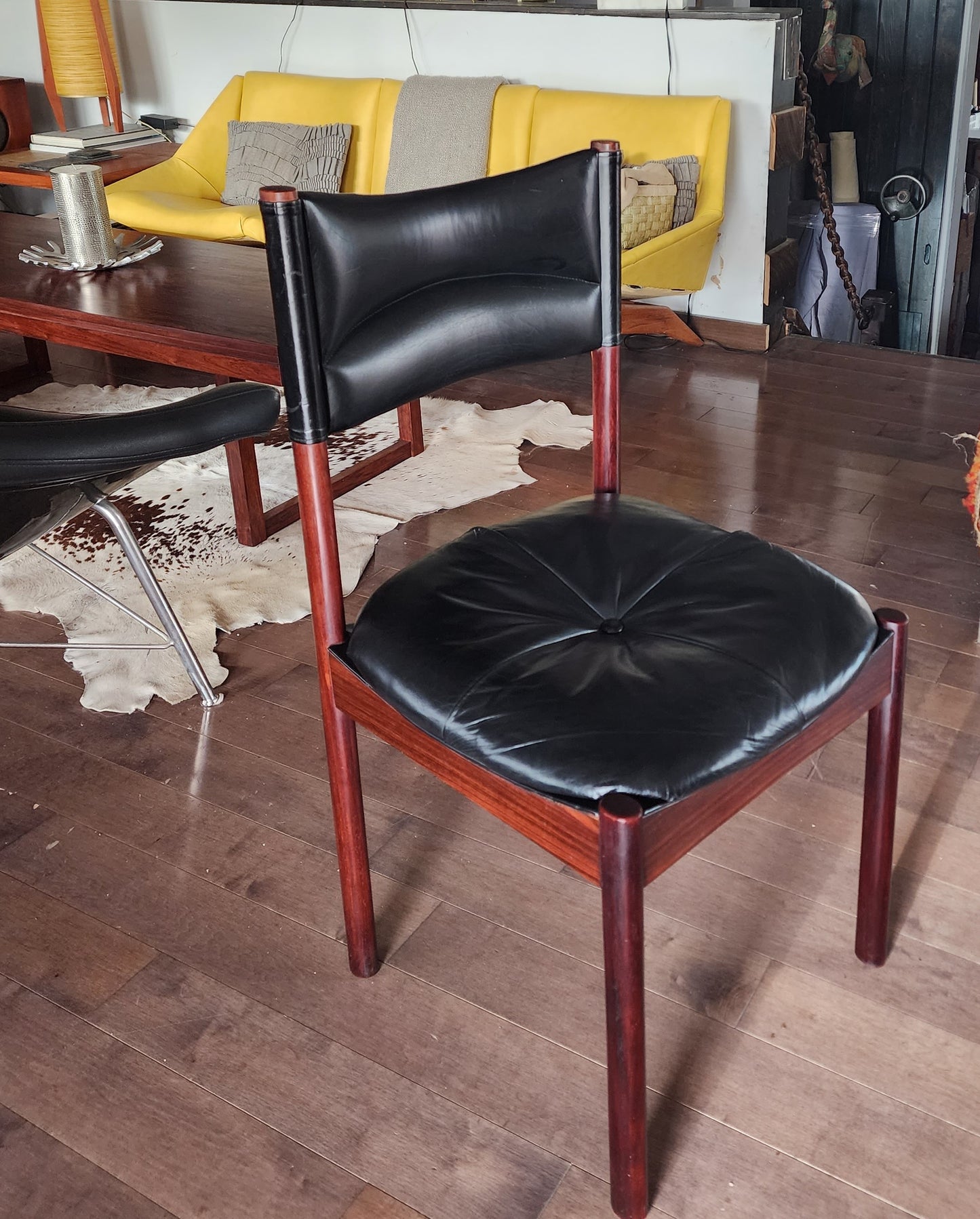 Danish Mid-Century Modern Teak & Leather Modus Chair by Kristian Solmer Vedel