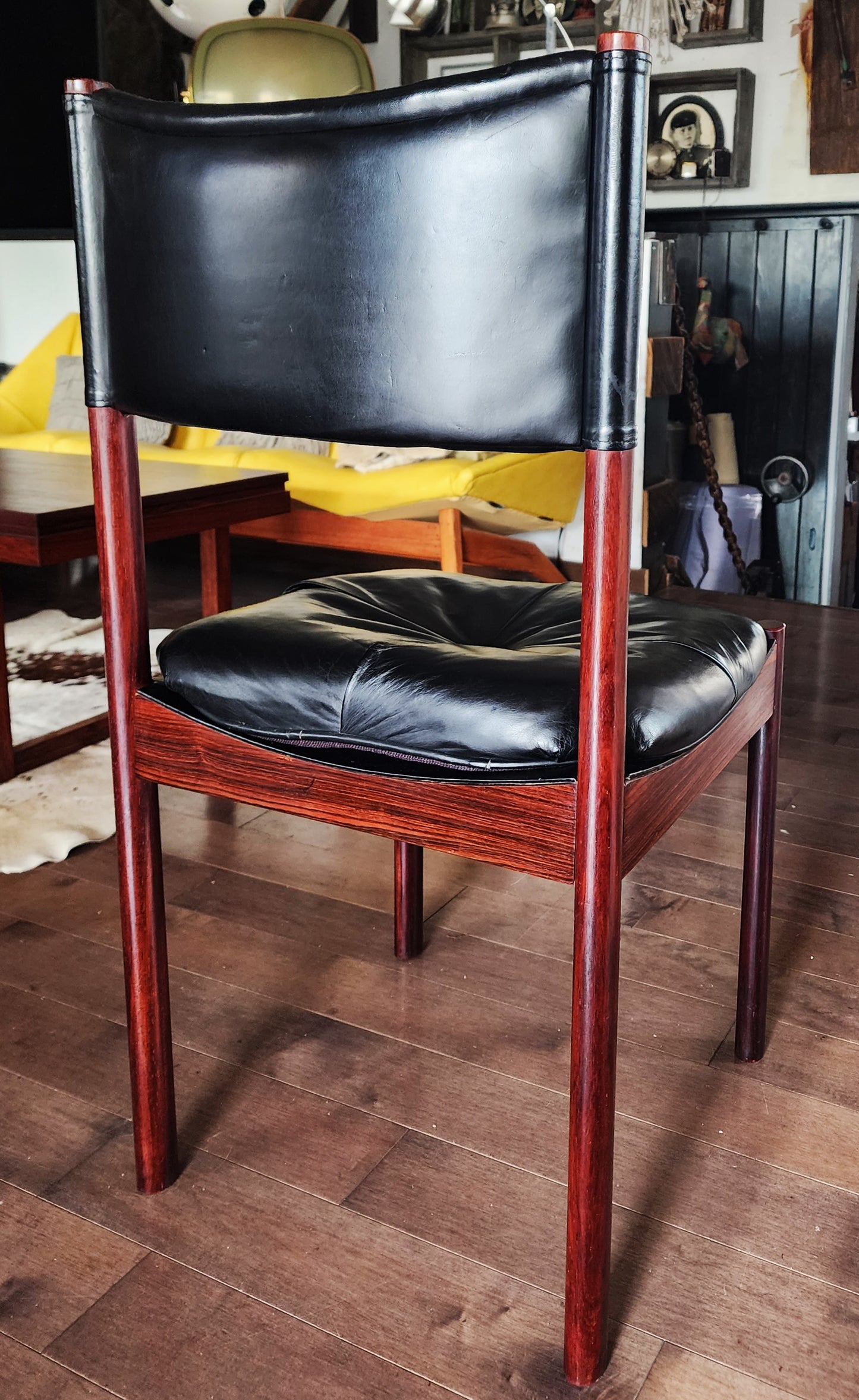 Danish Mid-Century Modern Teak & Leather Modus Chair by Kristian Solmer Vedel