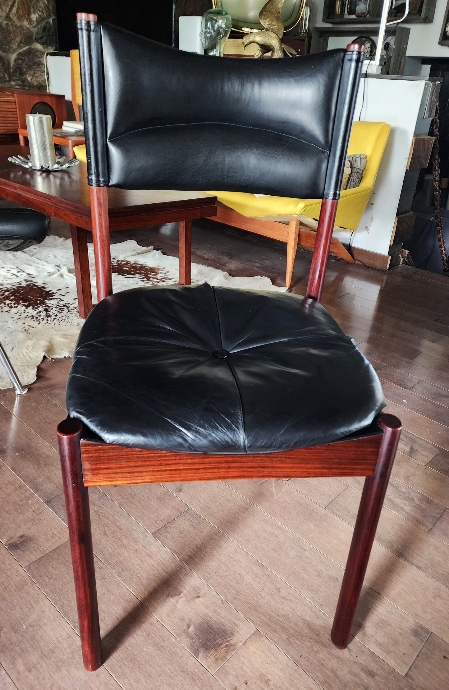 Danish Mid-Century Modern Teak & Leather Modus Chair by Kristian Solmer Vedel