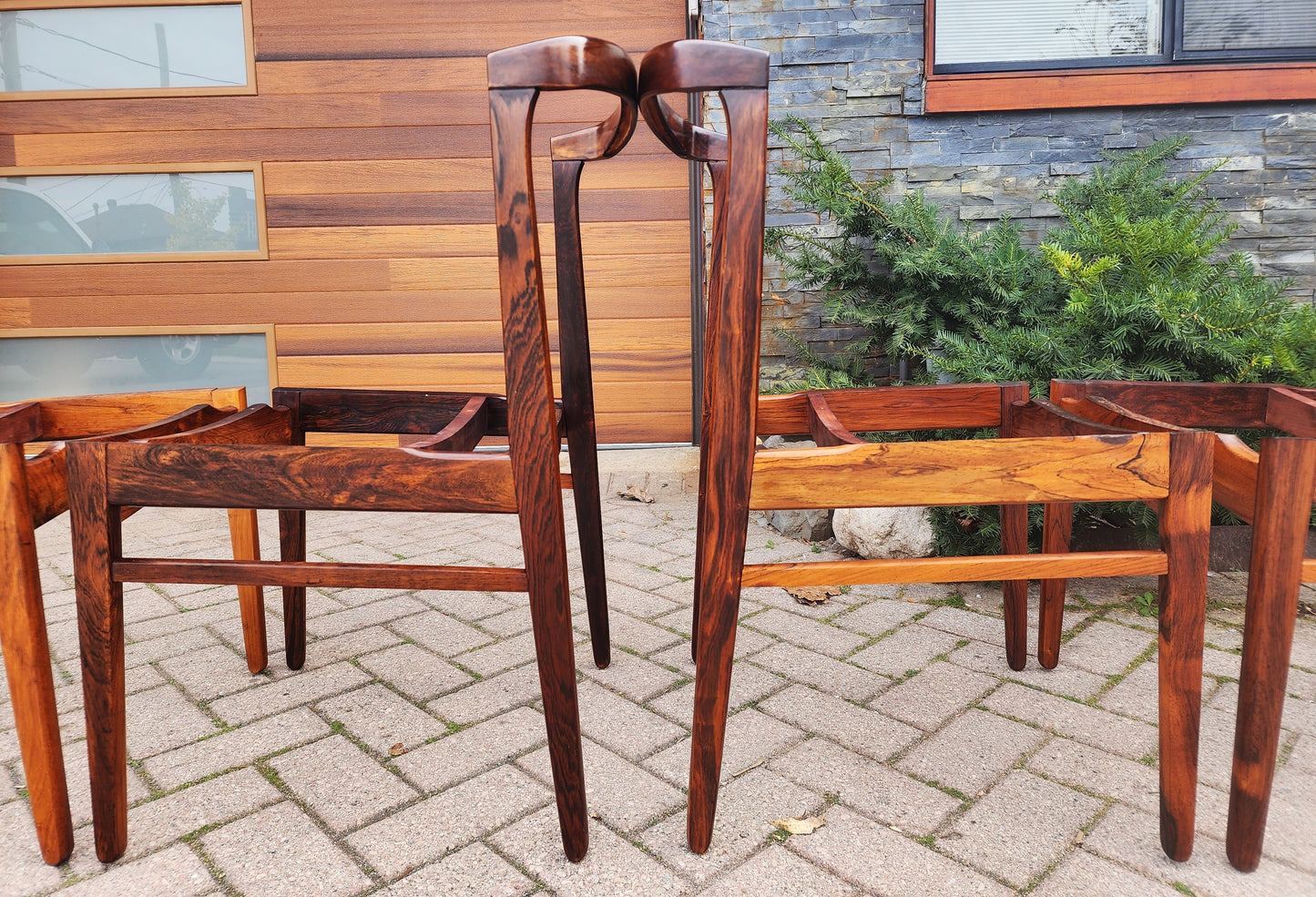 Choose Fabric***8 RESTORED Danish MCM Rosewood Chairs by Erik Buch
