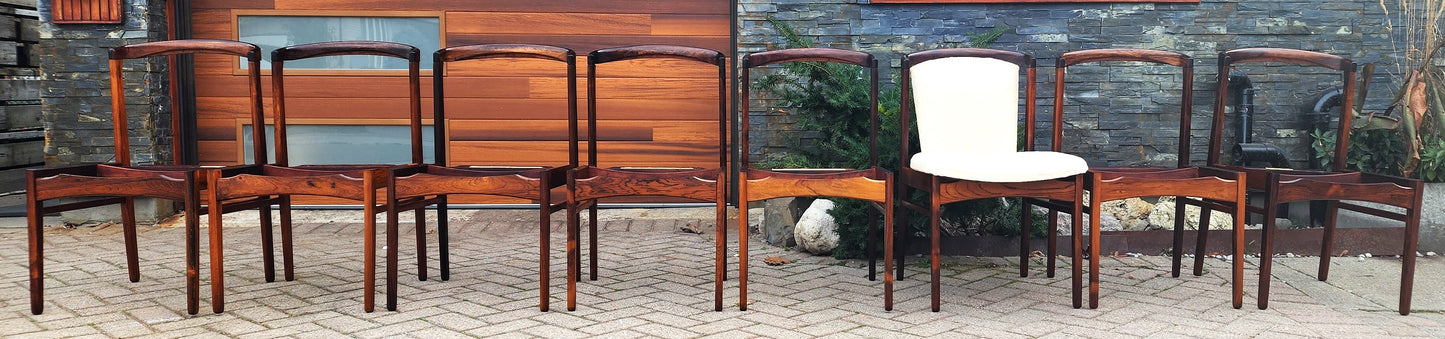 Choose Fabric***8 RESTORED Danish MCM Rosewood Chairs by Erik Buch