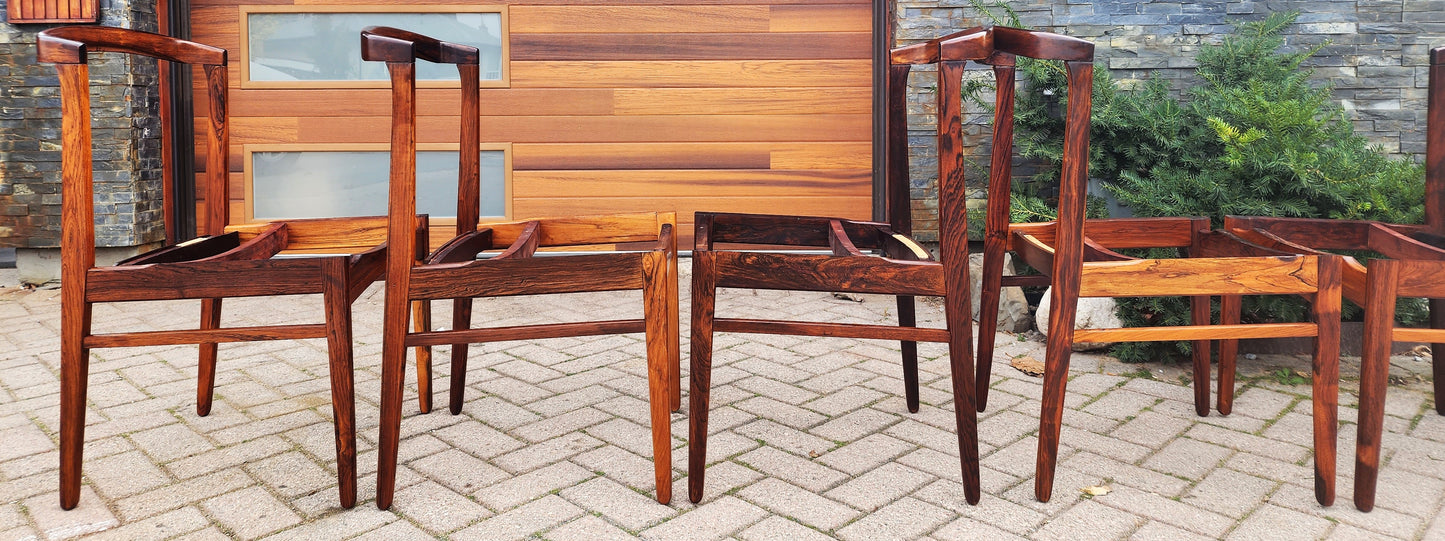 Choose Fabric***8 RESTORED Danish MCM Rosewood Chairs by Erik Buch