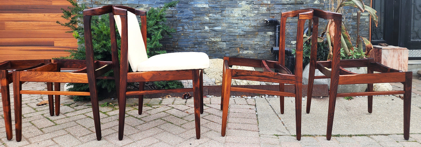 Choose Fabric***8 RESTORED Danish MCM Rosewood Chairs by Erik Buch