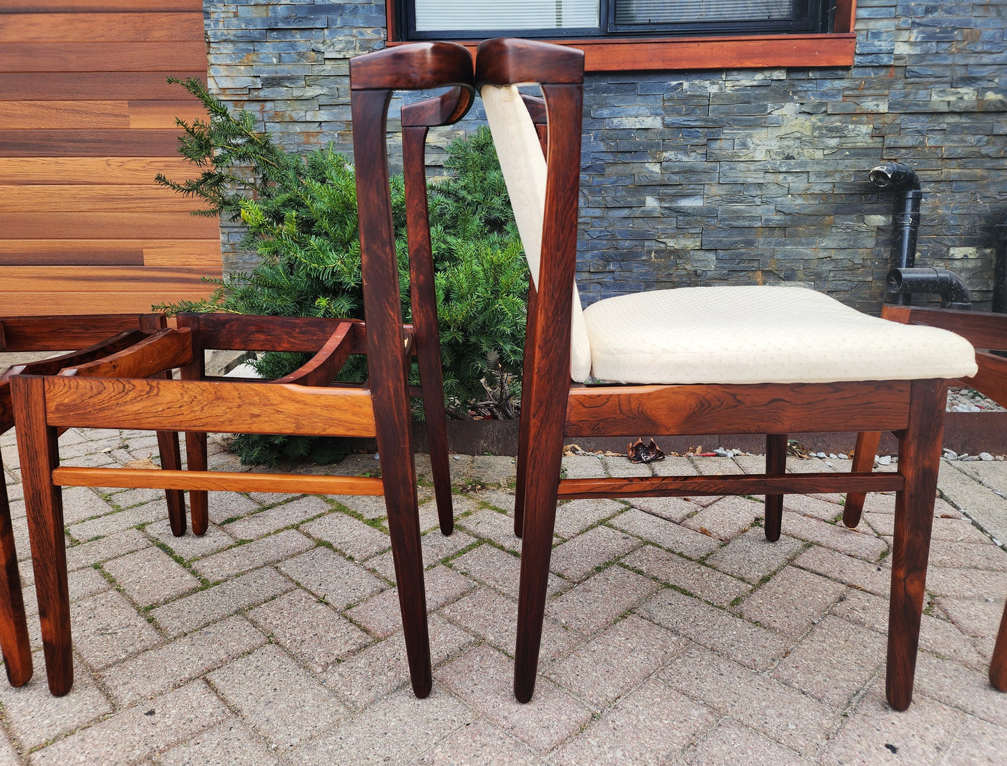 Choose Fabric***8 RESTORED Danish MCM Rosewood Chairs by Erik Buch