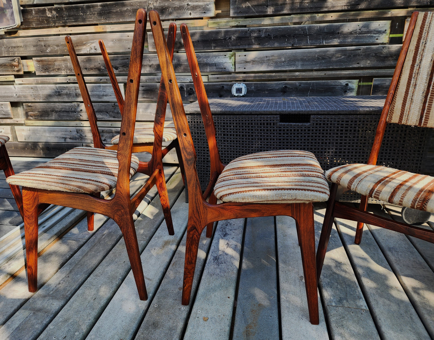 Choose Fabric! 12 RESTORED Danish Mid Century Modern Brazilian Rosewood Chairs