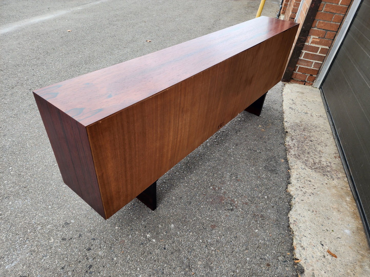RESTORED Danish MCM Rosewood Bookcase Display TV Media Console 71"