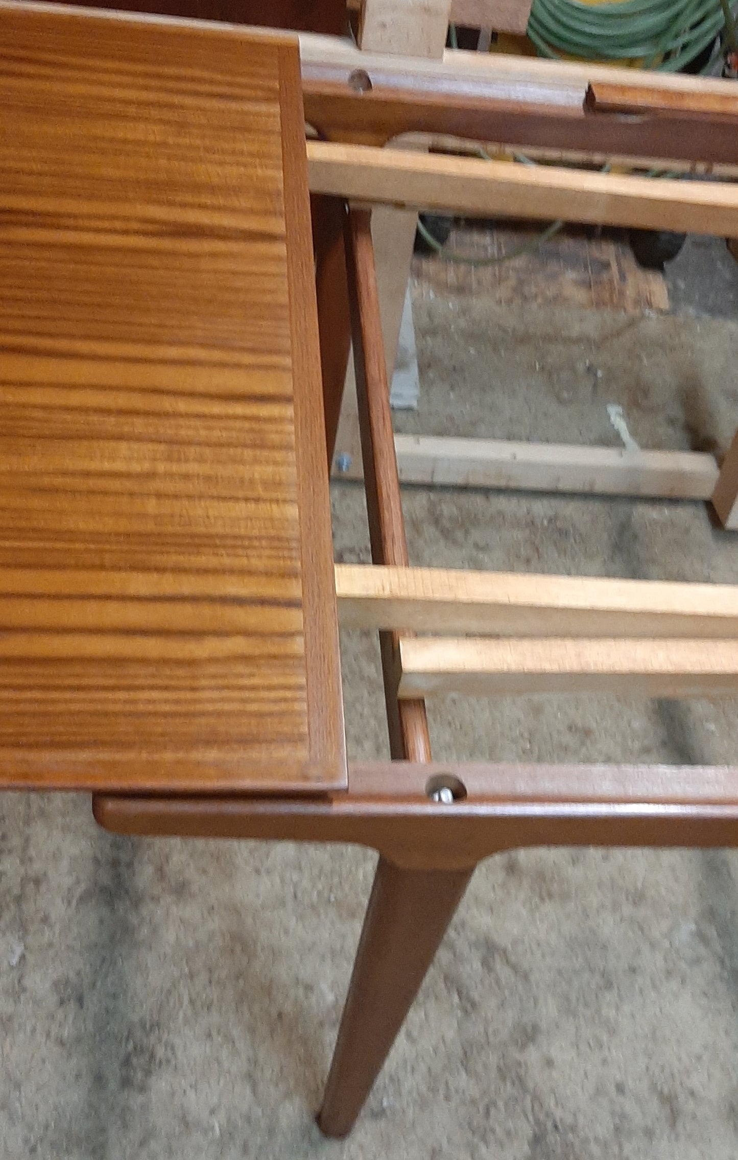 REFINISHED Danish MCM Teak Dining Table w 2 Leaves by Niels O. Moller, 63" - 102"