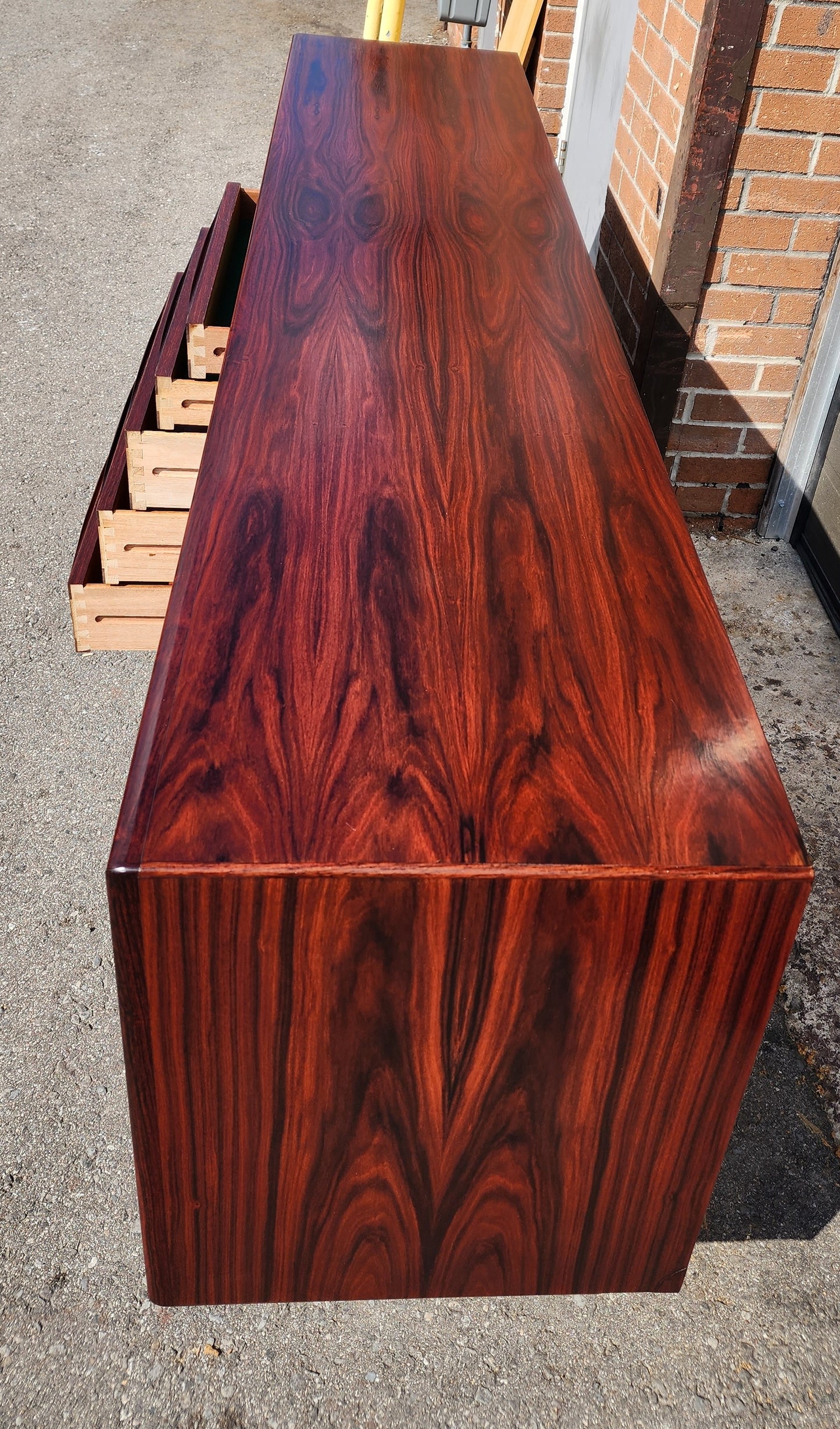 RESTORED Danish Mid Century Modern Rosewood Sideboard by Arne Vodder for Skovby 86.5"