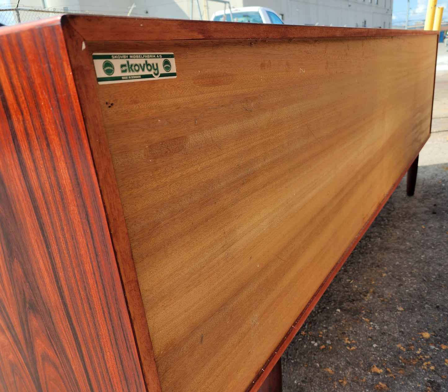 RESTORED Danish Mid Century Modern Rosewood Sideboard by Arne Vodder for Skovby 86.5"