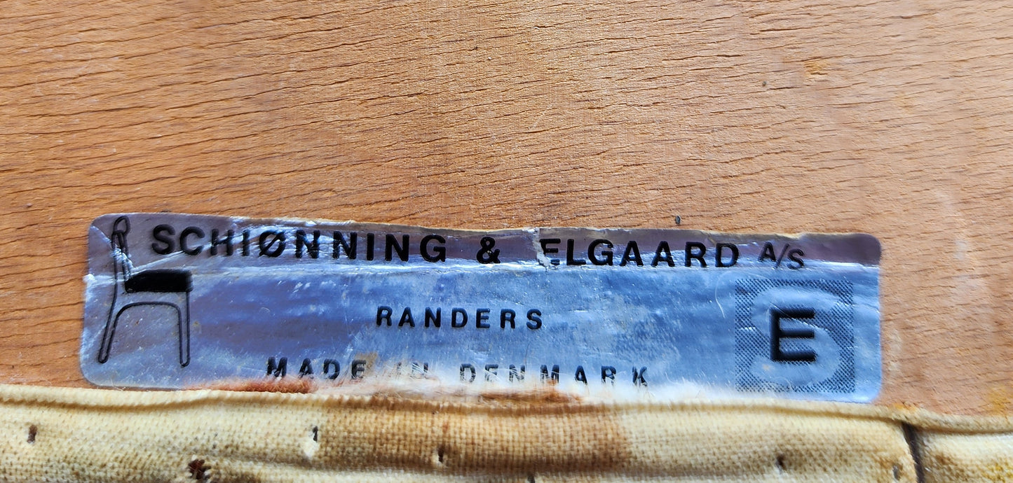 6 RESTORED Danish MCM Teak Chairs by Schønning & Elgaard, will be REUPHOLSTERED