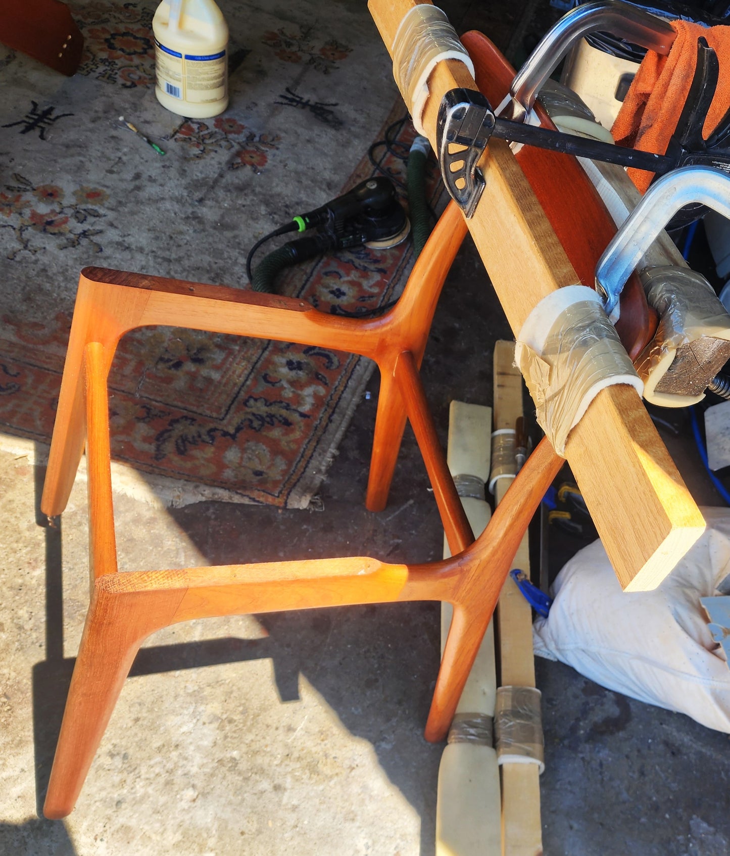 6 RESTORED REUPHOLSTERED Danish MCM Teak Chairs by Schønning & Elgaard