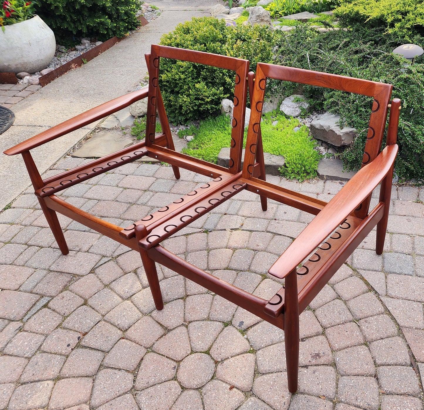 Choose Fabric! REFINISHED Danish MCM Teak Two-Seater Sofa by Arne Vodder for Glostrup