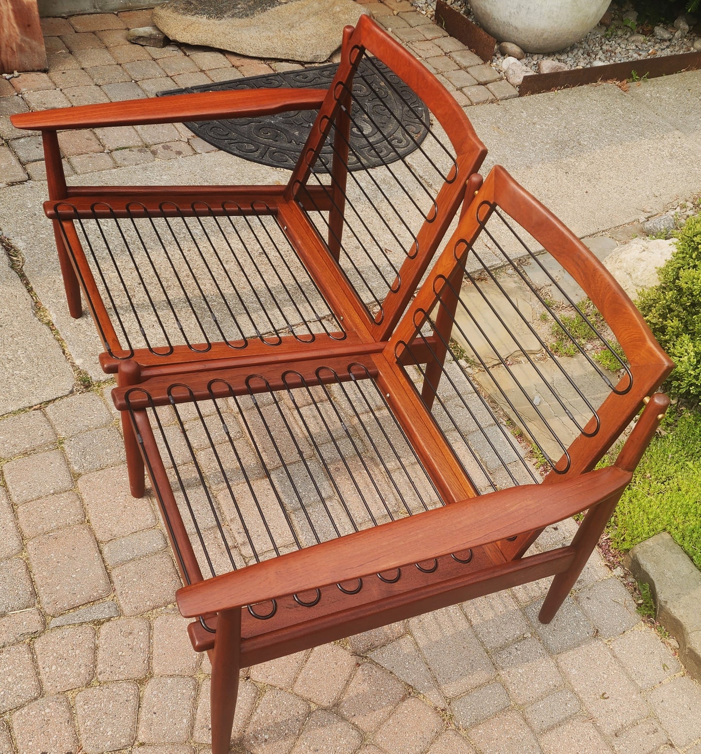 Choose Fabric! REFINISHED Danish MCM Teak Two-Seater Sofa by Arne Vodder for Glostrup