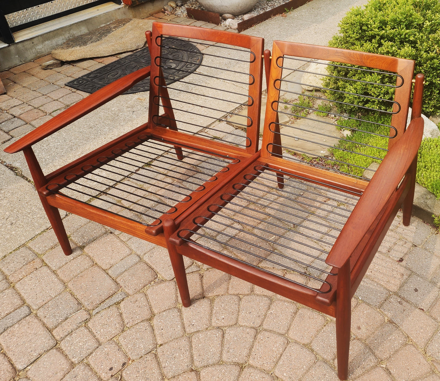 Choose Fabric! REFINISHED Danish MCM Teak Two-Seater Sofa by Arne Vodder for Glostrup