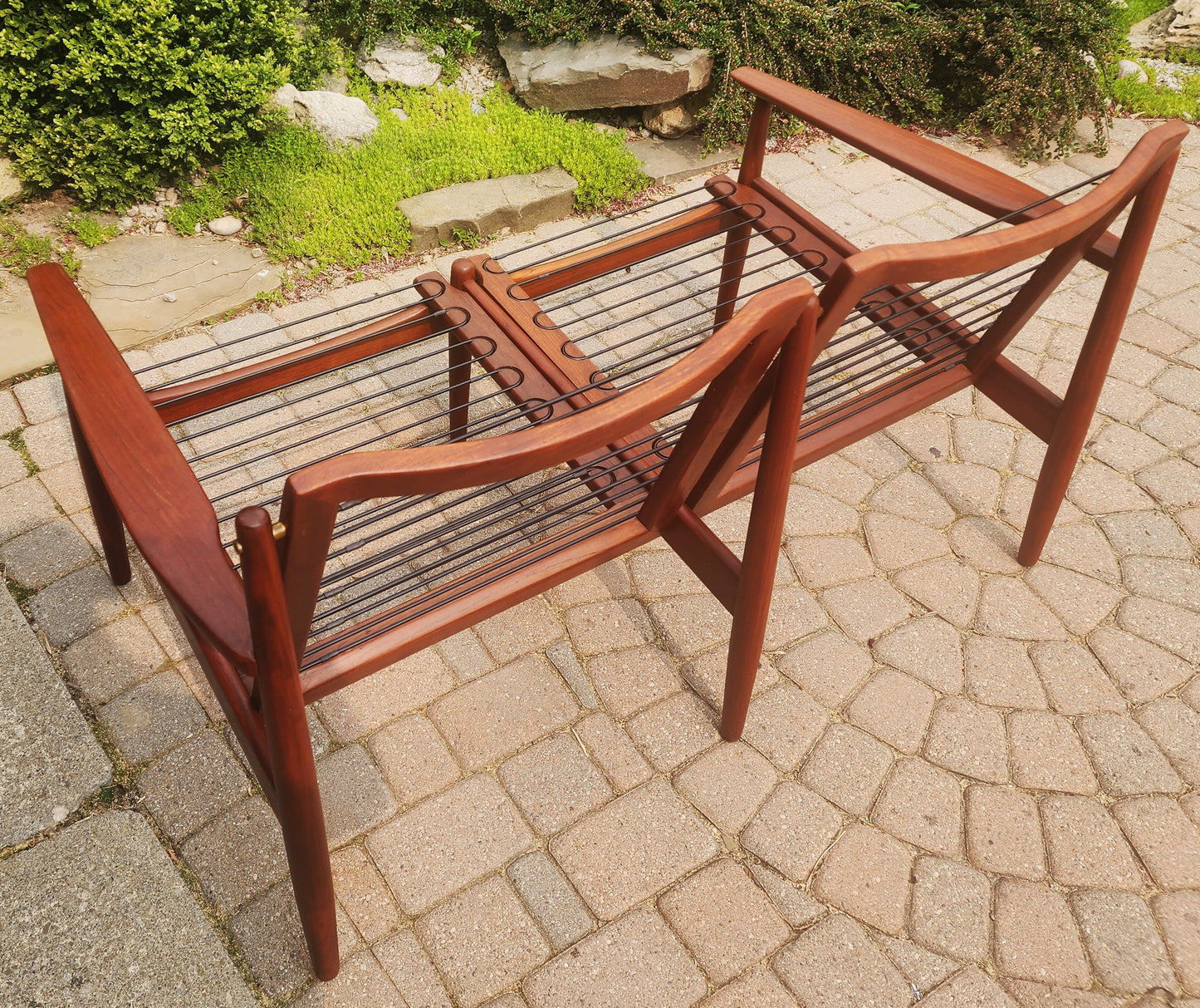 Choose Fabric! REFINISHED Danish MCM Teak Two-Seater Sofa by Arne Vodder for Glostrup
