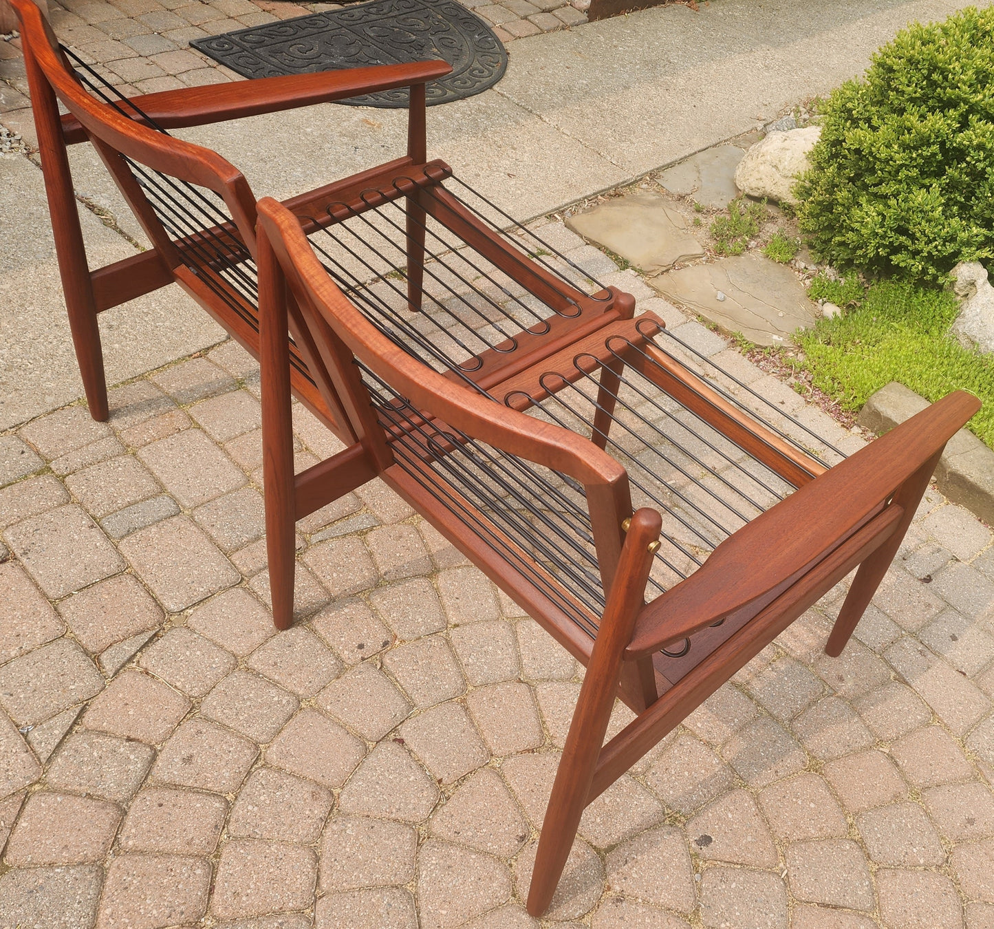 Choose Fabric! REFINISHED Danish MCM Teak Two-Seater Sofa by Arne Vodder for Glostrup