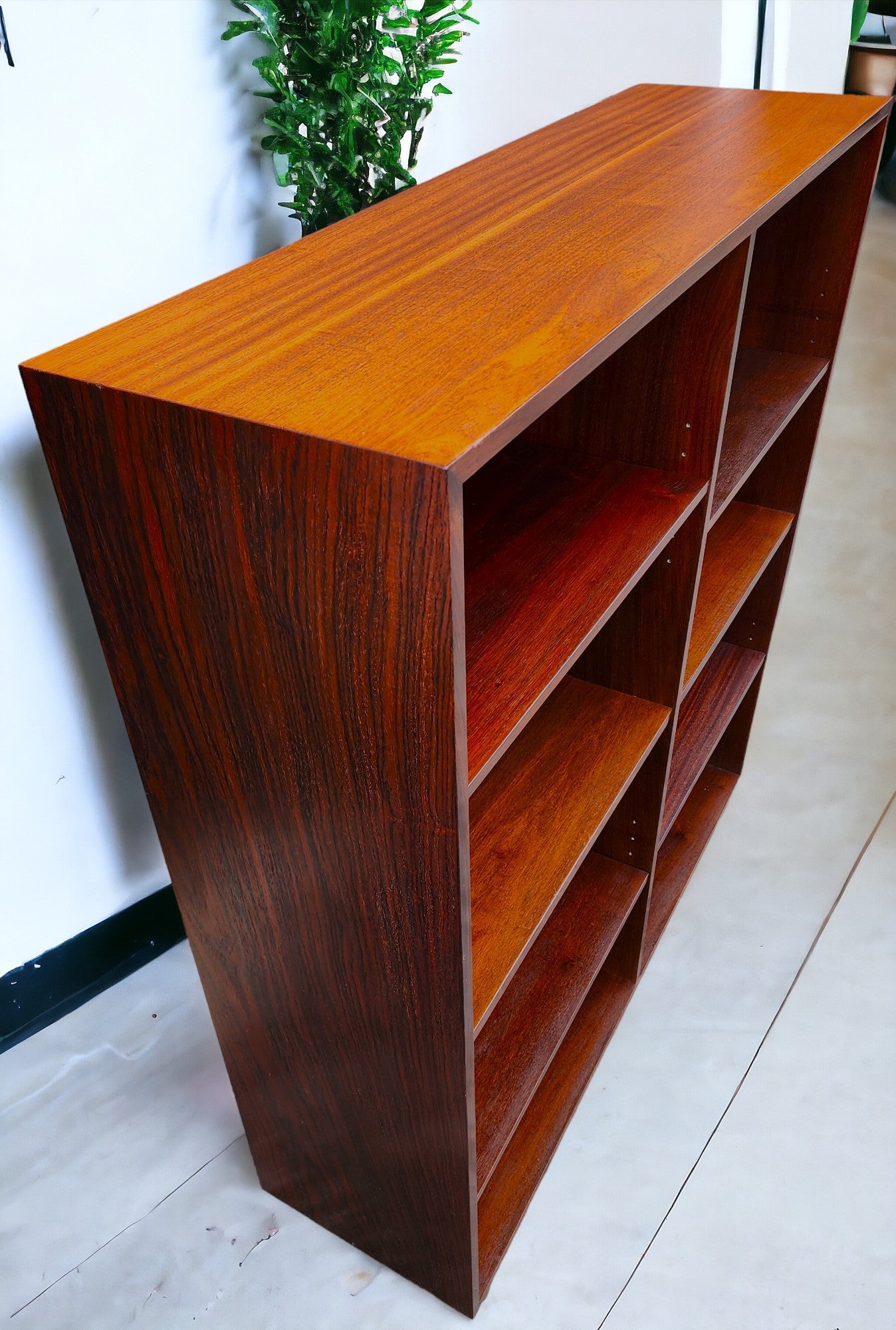 RESTORED Danish Mid Century Modern Rosewood Bookcase, 43"