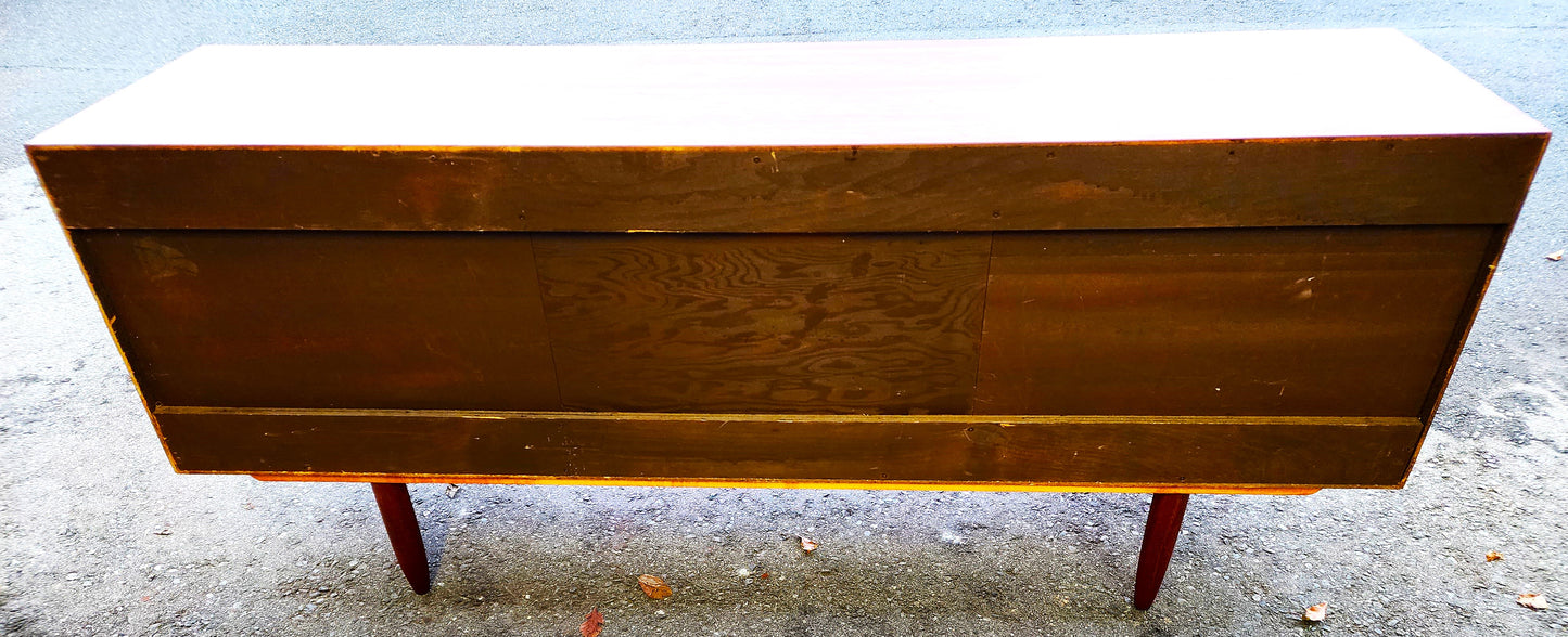 REFINISHED Danish Mid Century Modern Brazilian Rosewood Credenza 72"