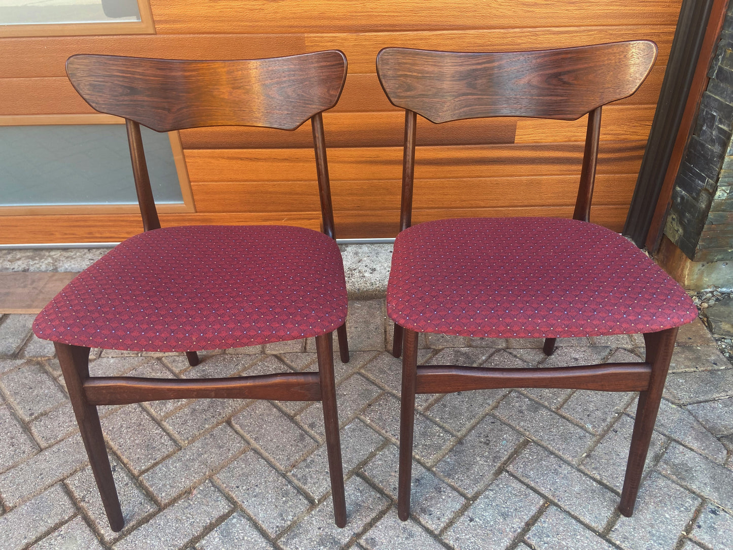 4+2 RESTORED Danish Mid Century Modern Brazilian Rosewood Dining Chairs