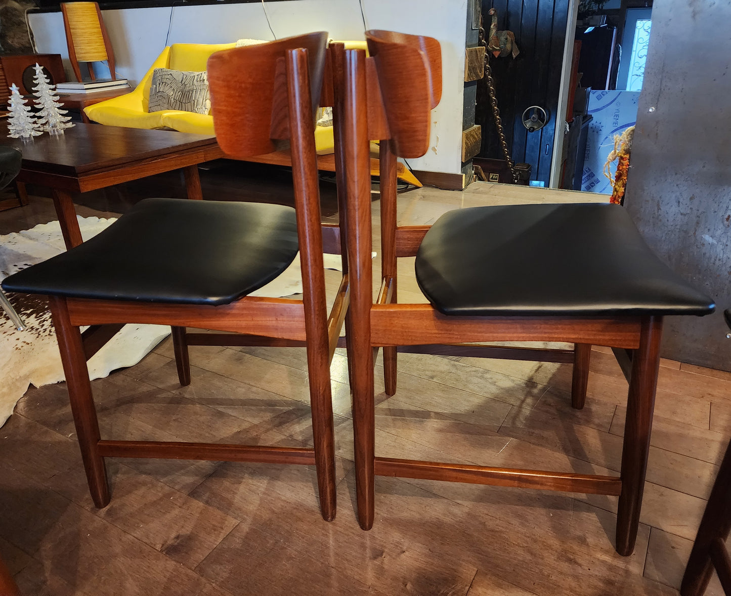 6 REFINISHED Danish Mid Century Modern Teak Dining Chairs