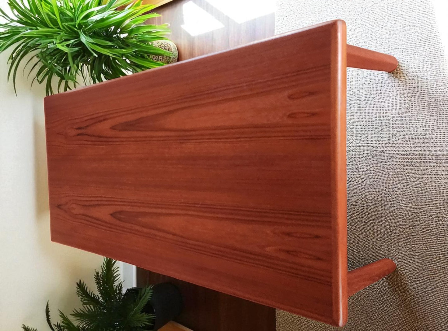 REFINISHED Danish Mid Century Modern Teak Coffee Table Large by Furbo