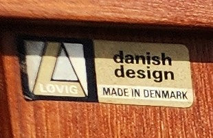 REFINISHED Danish MCM Teak Tambour Credenza by J.Quistgaard for Lovig w Finished Back 79"